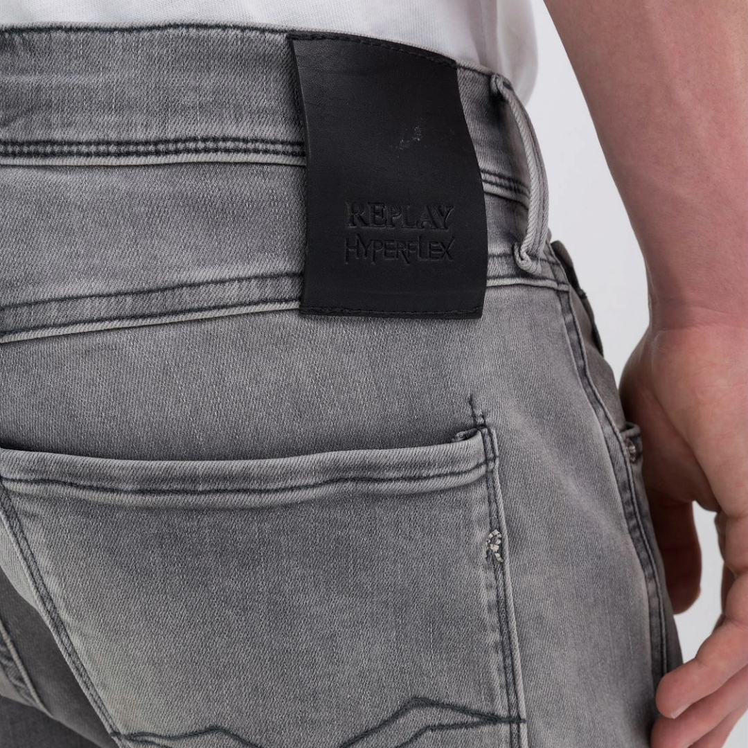 Replay Anbass Hyperflex Jeans - Grey