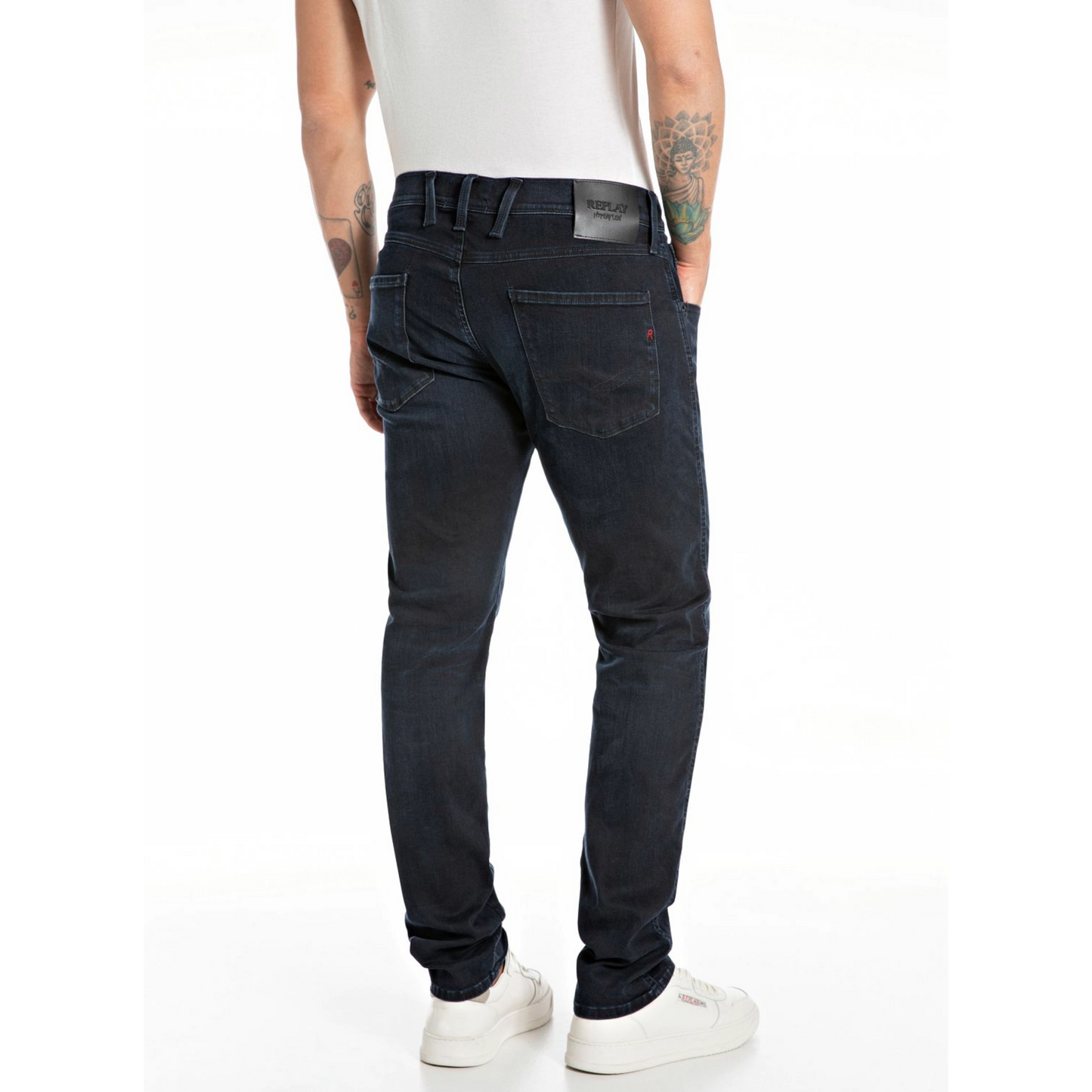 Replay Anbass Hyperflex Slim Fit Jeans - Dark Blue