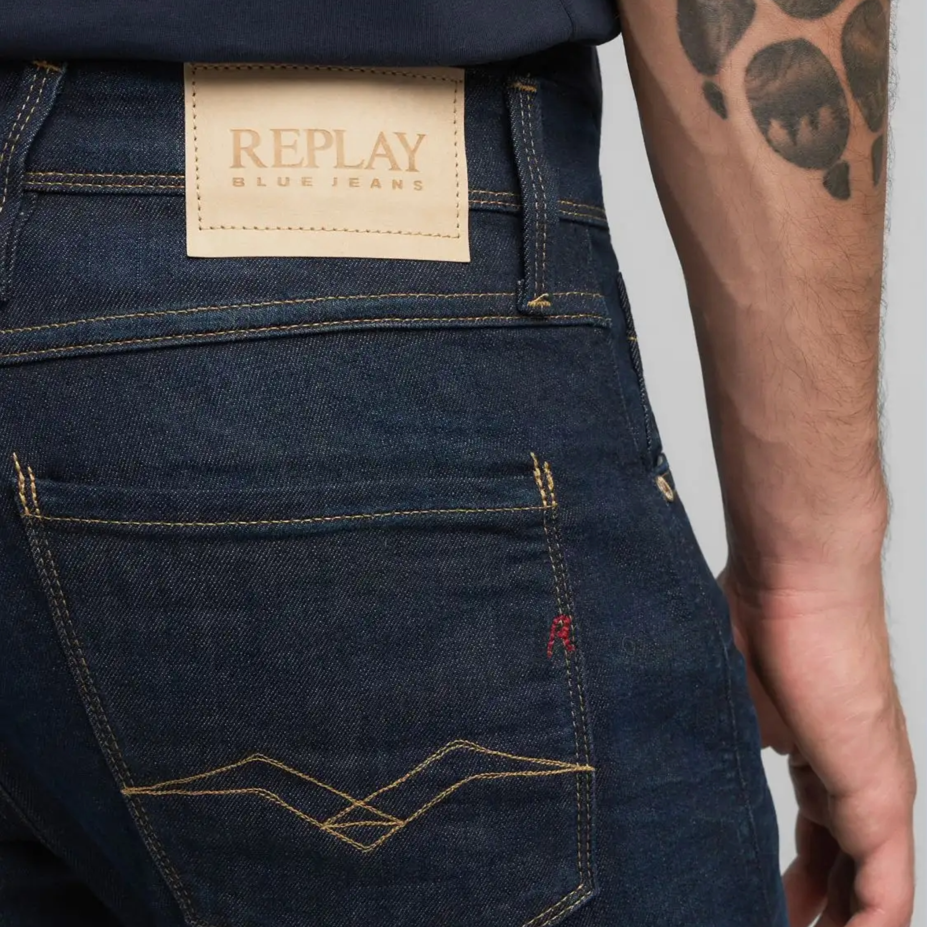 Replay Anbass Slim Fit Jeans - Denim Blue