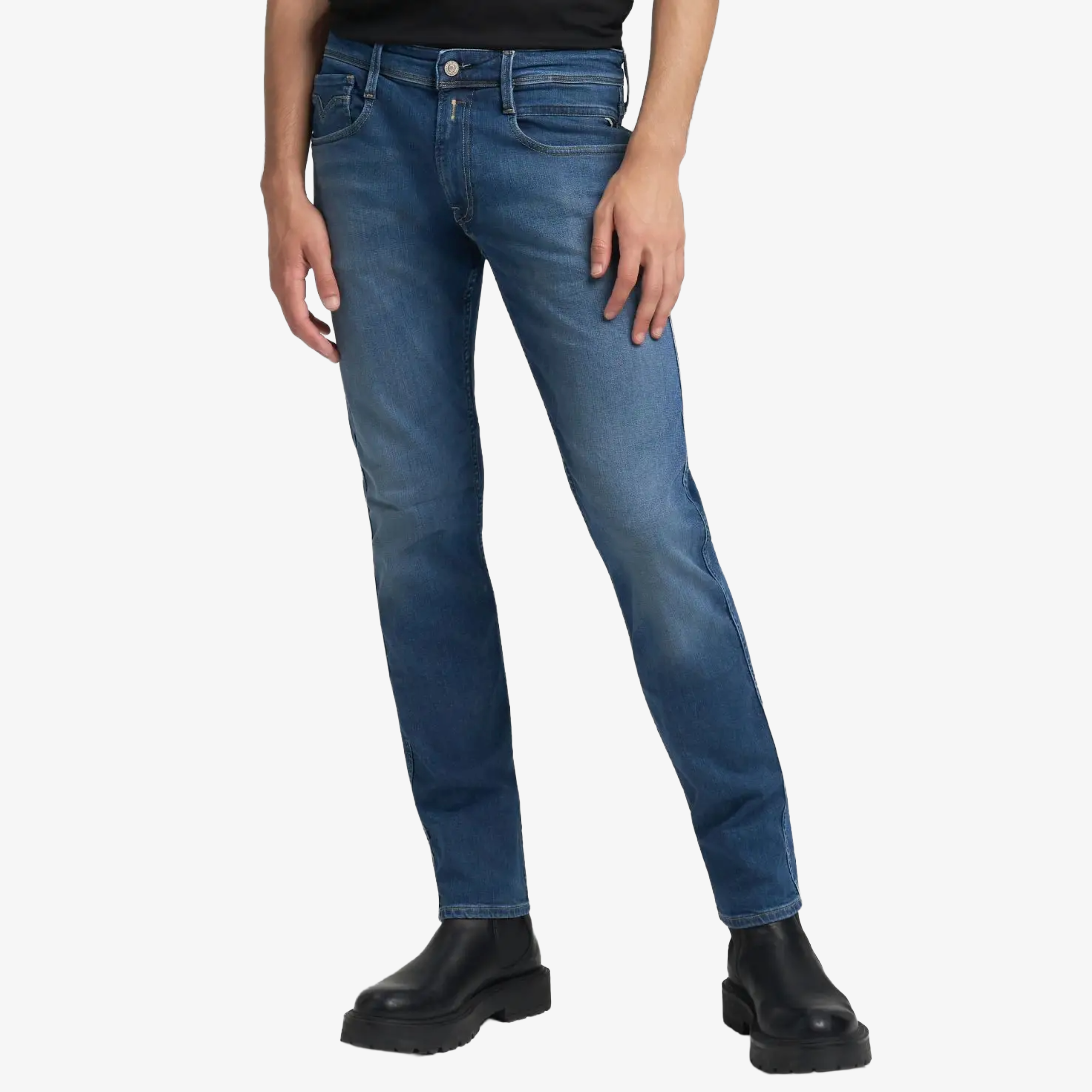 Replay Anbass Slim Fit Jeans - Denim Blue