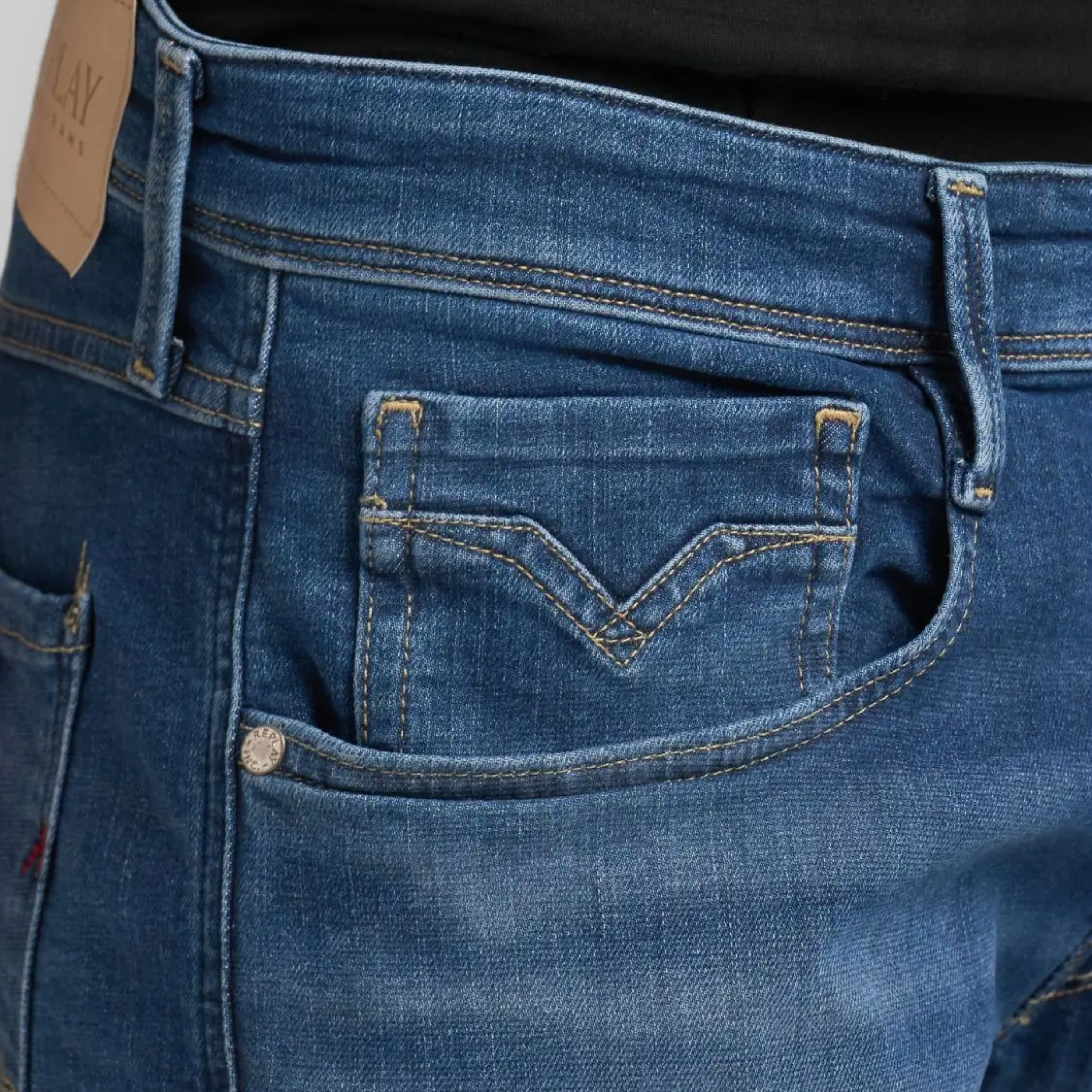 Replay Anbass Slim Fit Jeans - Denim Blue