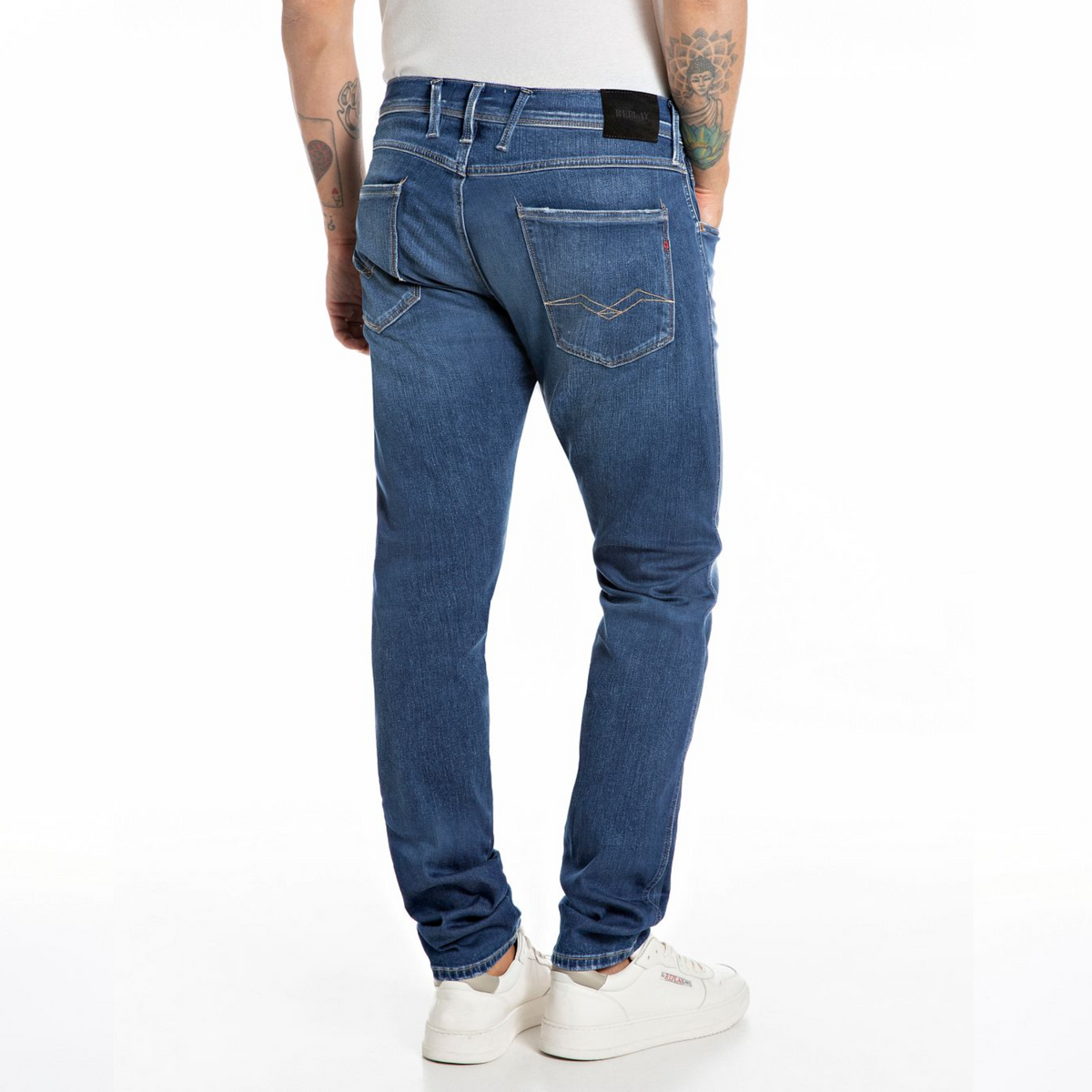 Replay Anbass Slim Fit Jeans  - Denim Blue
