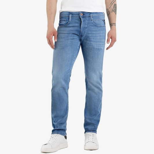 Replay Anbass Slim Fit Jeans - Medium Blue