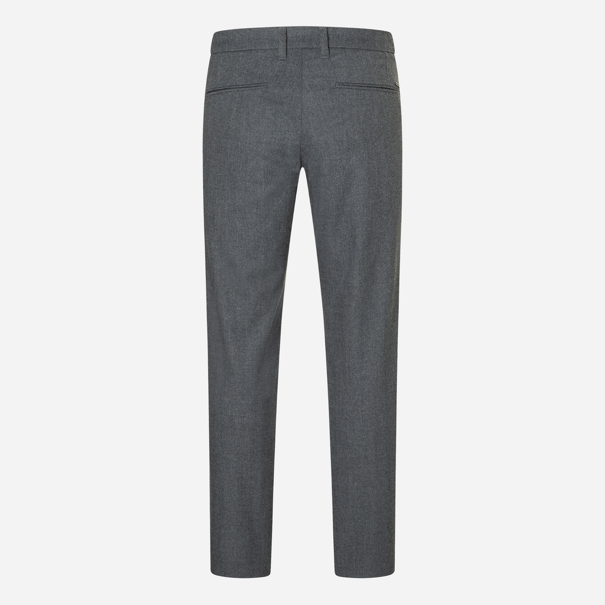 Mac Lennox Herringbone Chinos - Grey Stone