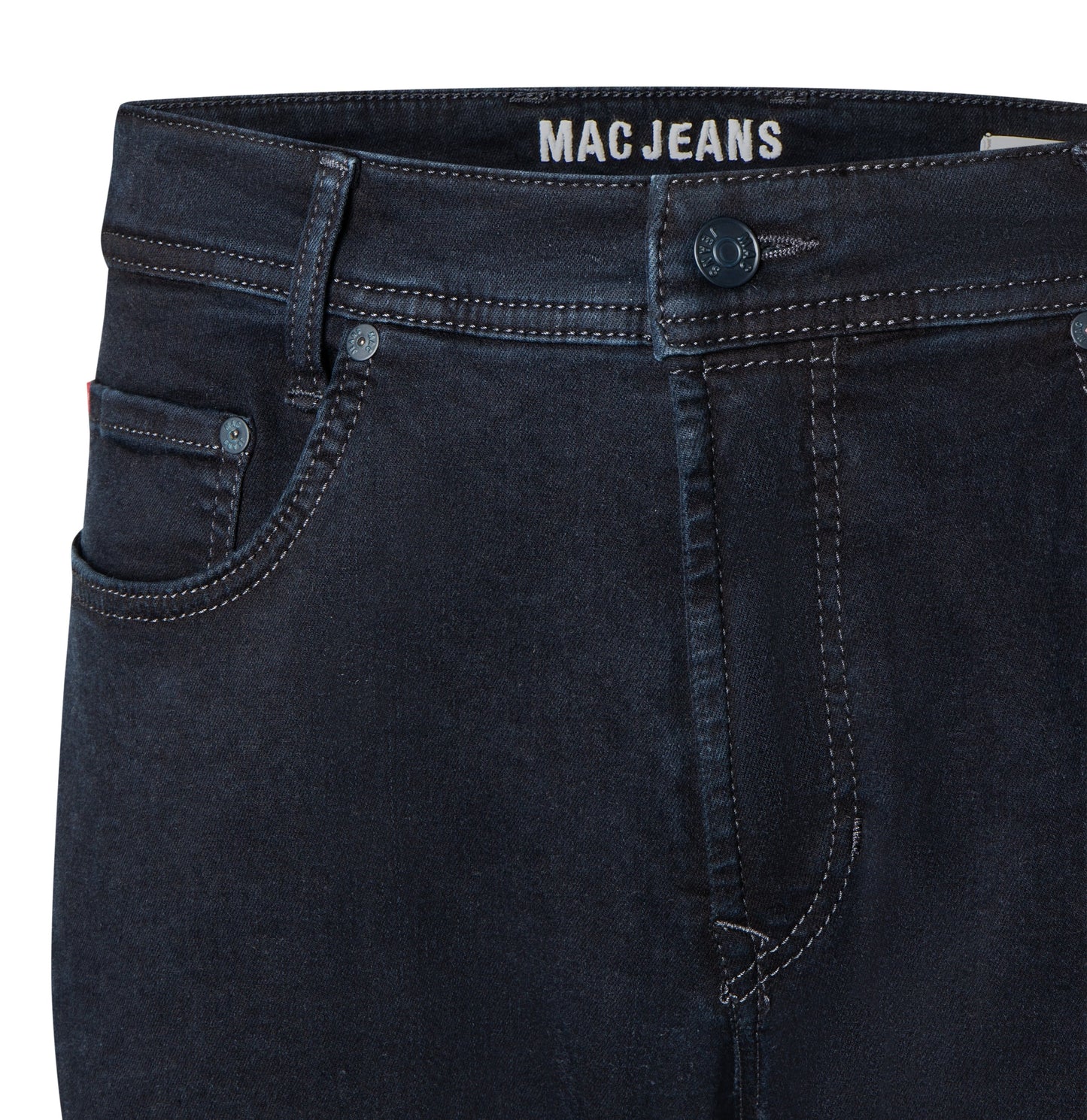 MAC MacFlexx Straight Leg Denim Jeans - Dark Blue