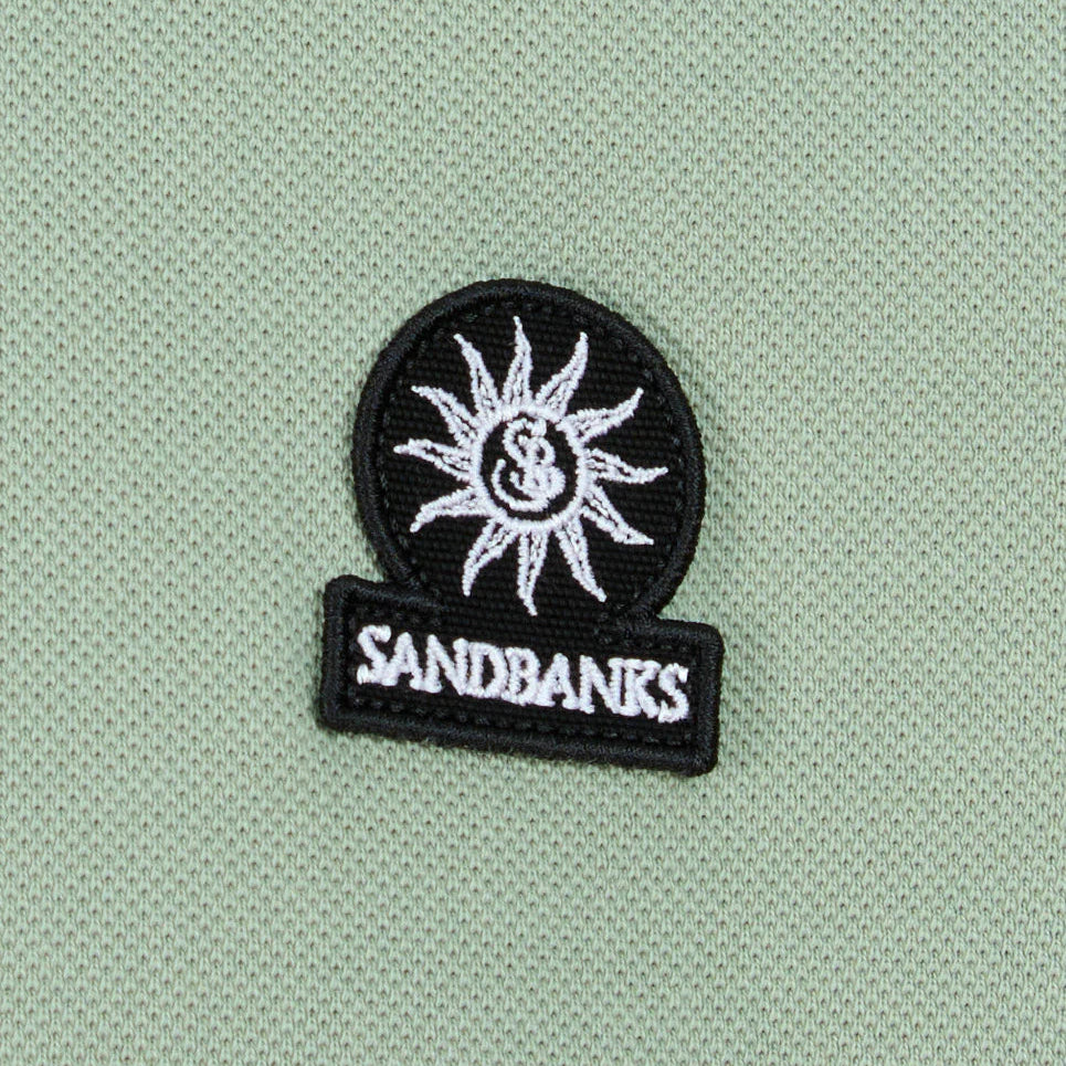 Sandbanks Badge Logo Polo Shirt - Sage