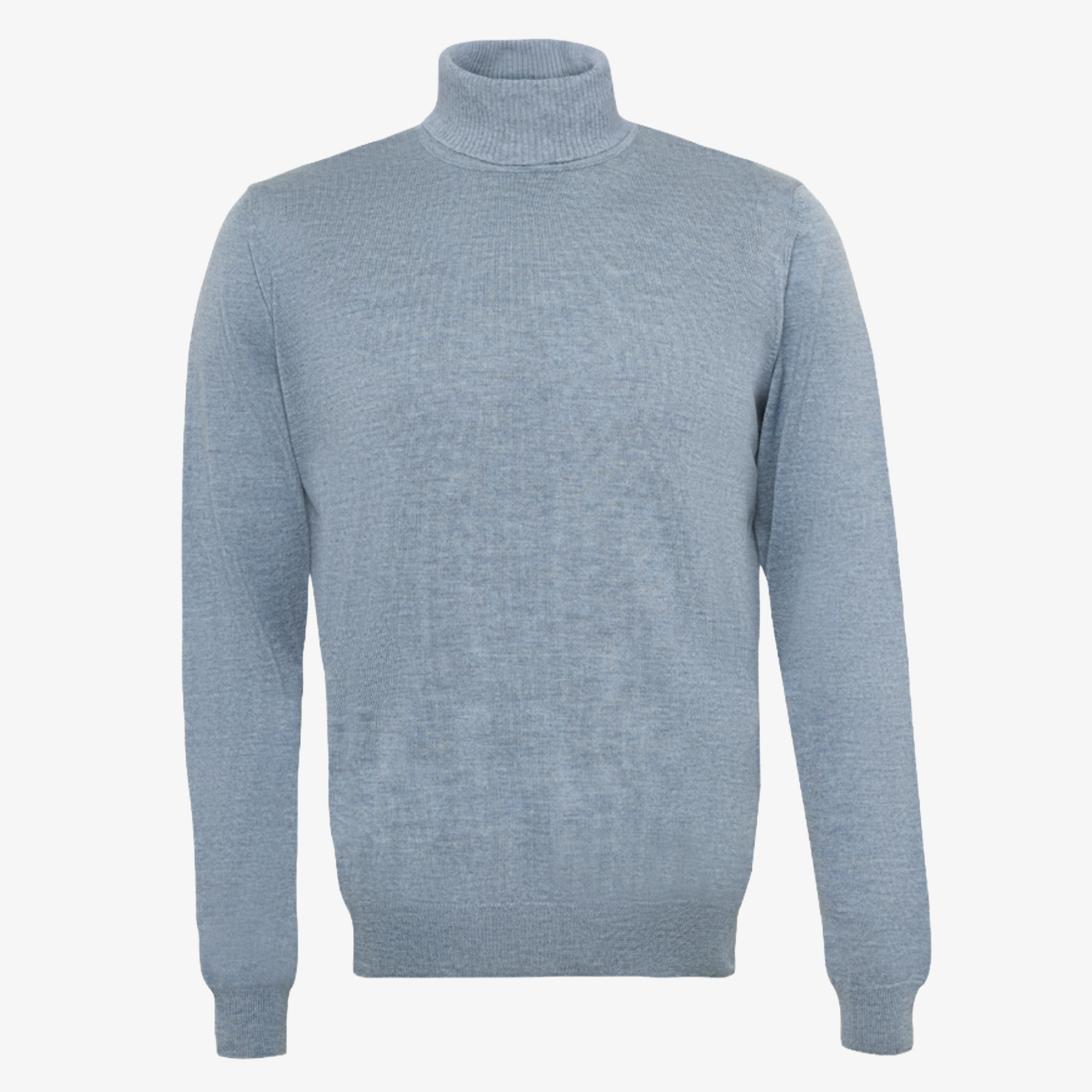 Sand Merino Id Merino Wool Roll Neck Jumper - Celeste Blue