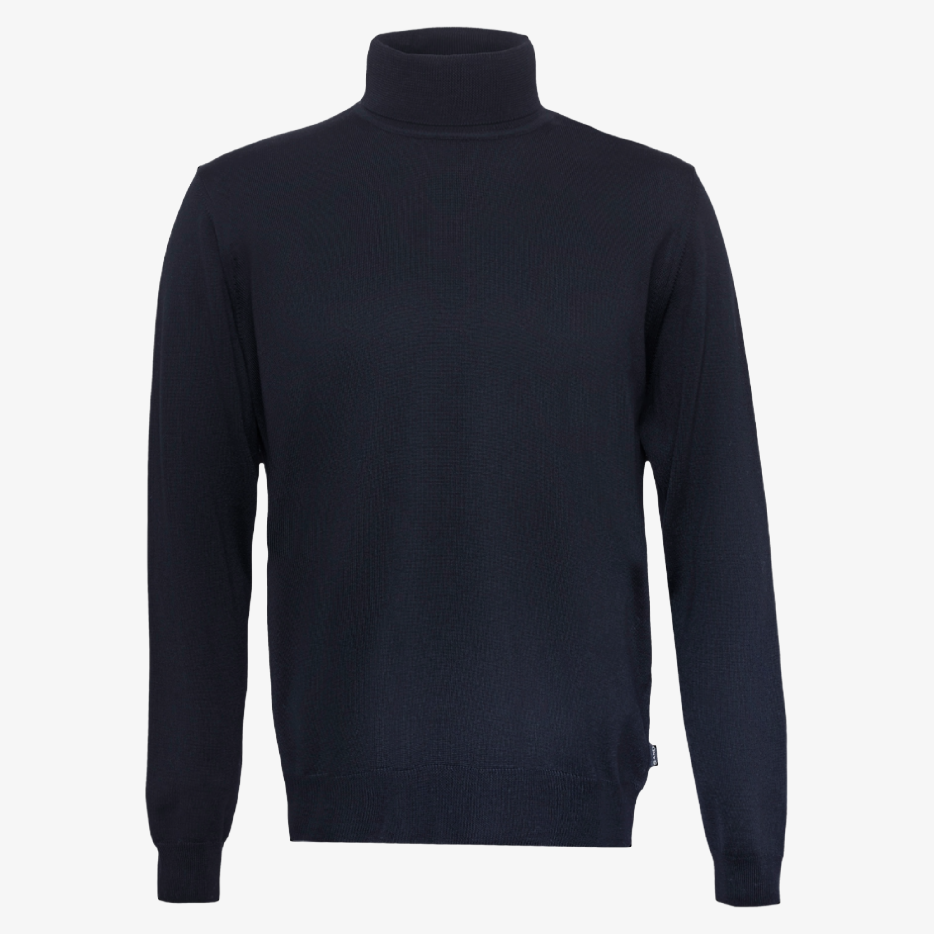 Sand Merino Id Merino Wool Roll Neck Jumper - Navy