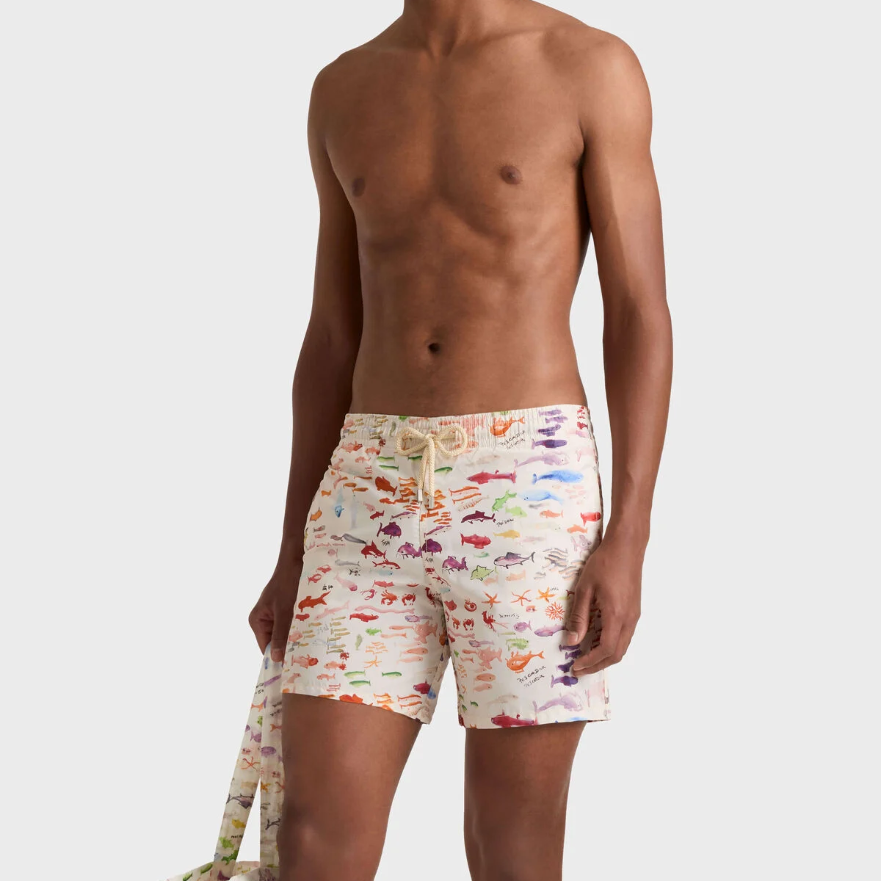 Vilebrequin Moorea Pescador Swim Shorts - Papier