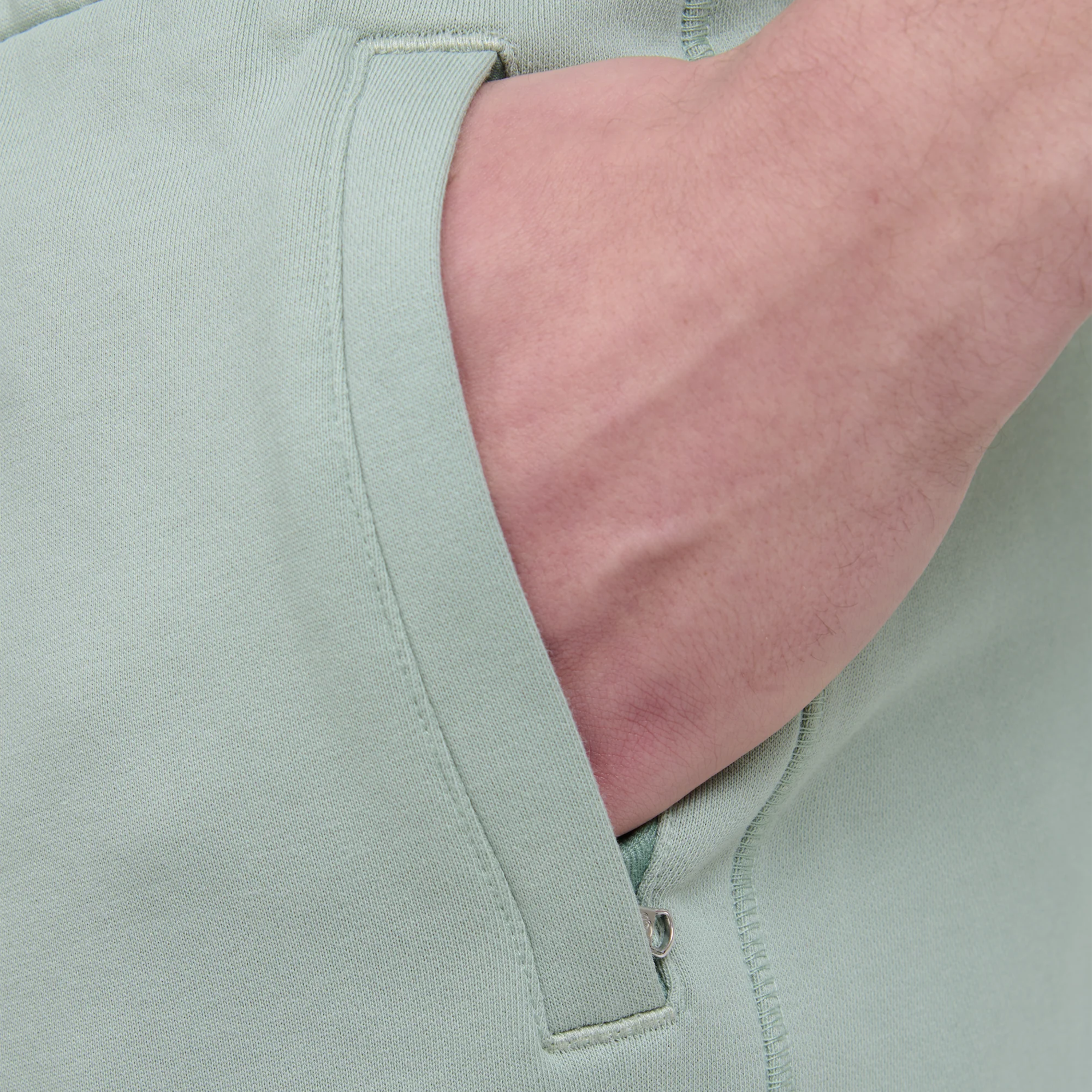 Sandbanks Badge Logo Shorts - Sage