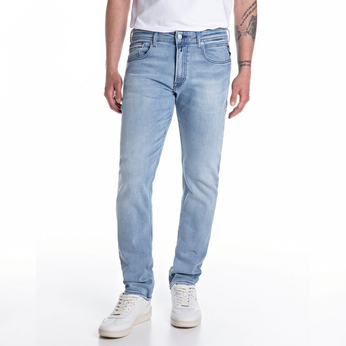 Replay Grover Straight Fit Jeans - Light Blue