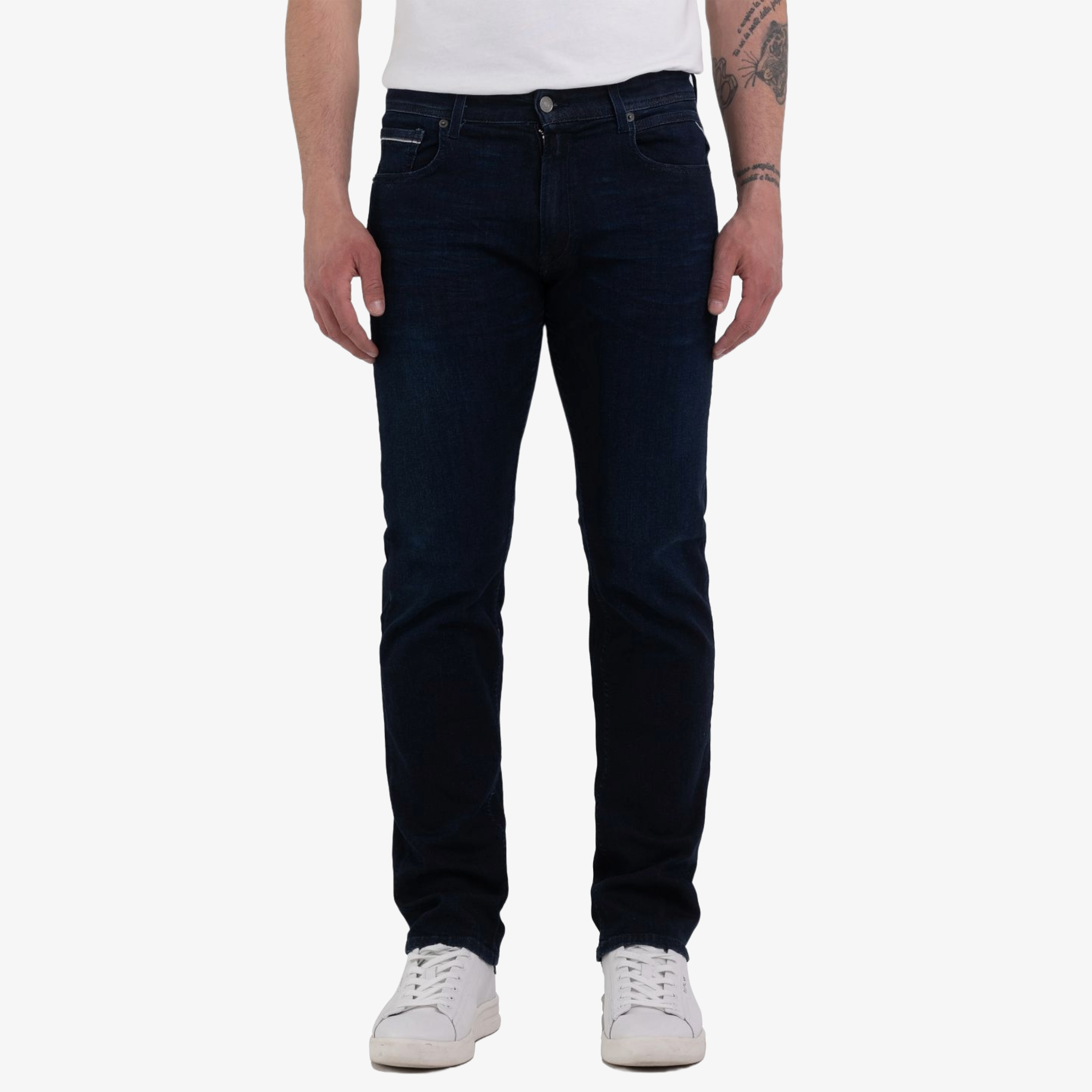 Replay Grover Straight Fit Jeans - Denim Blue