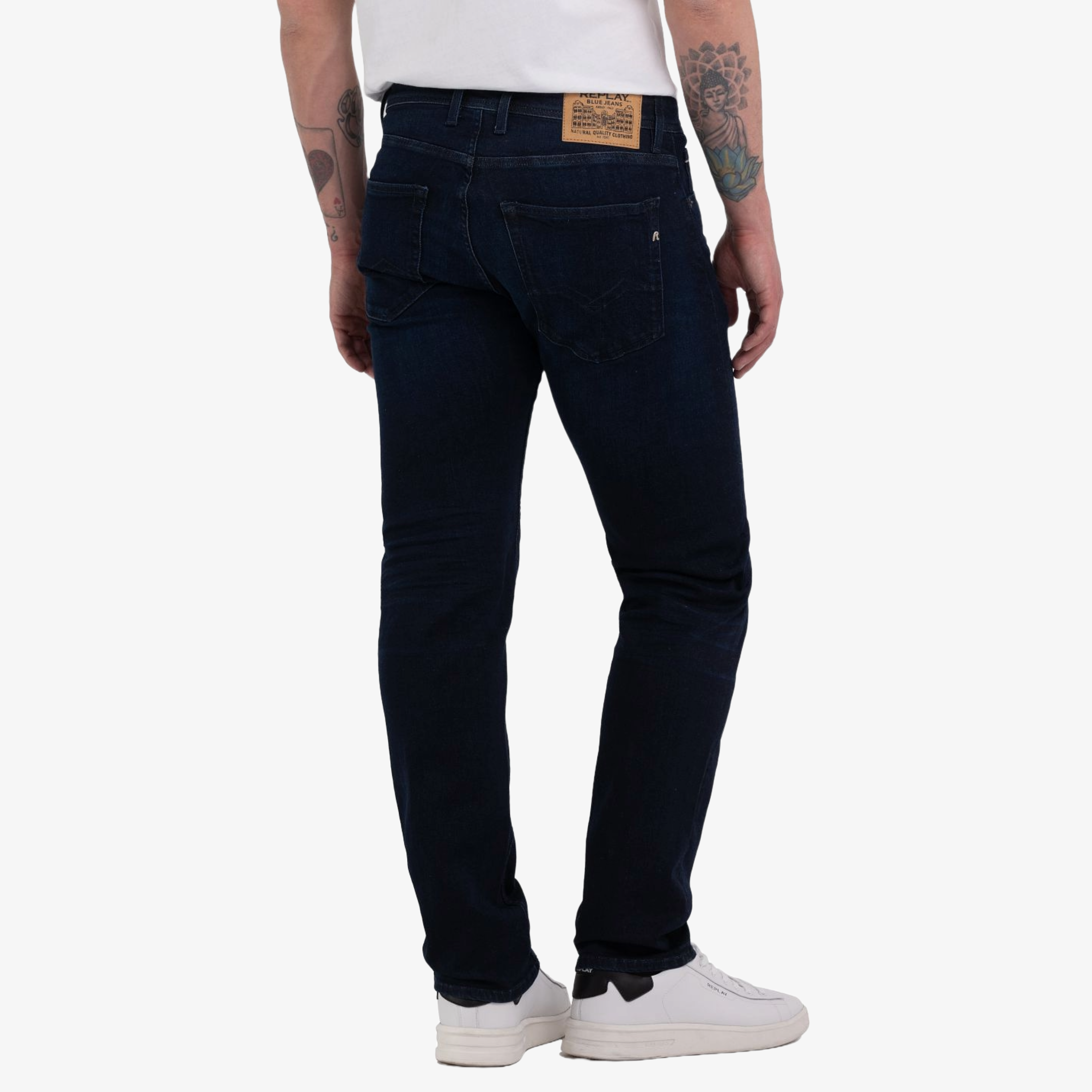 Replay Grover Straight Fit Jeans - Denim Blue