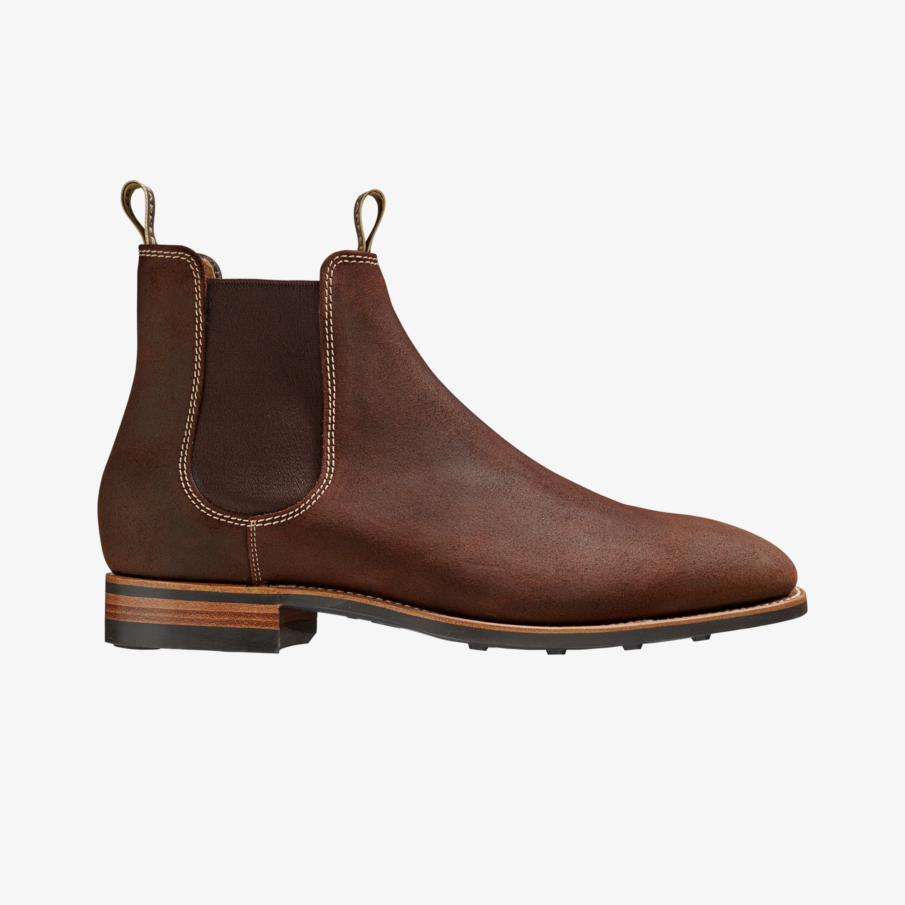 Barker Mansfield Chelsea Boots - Brown Waxy Suede