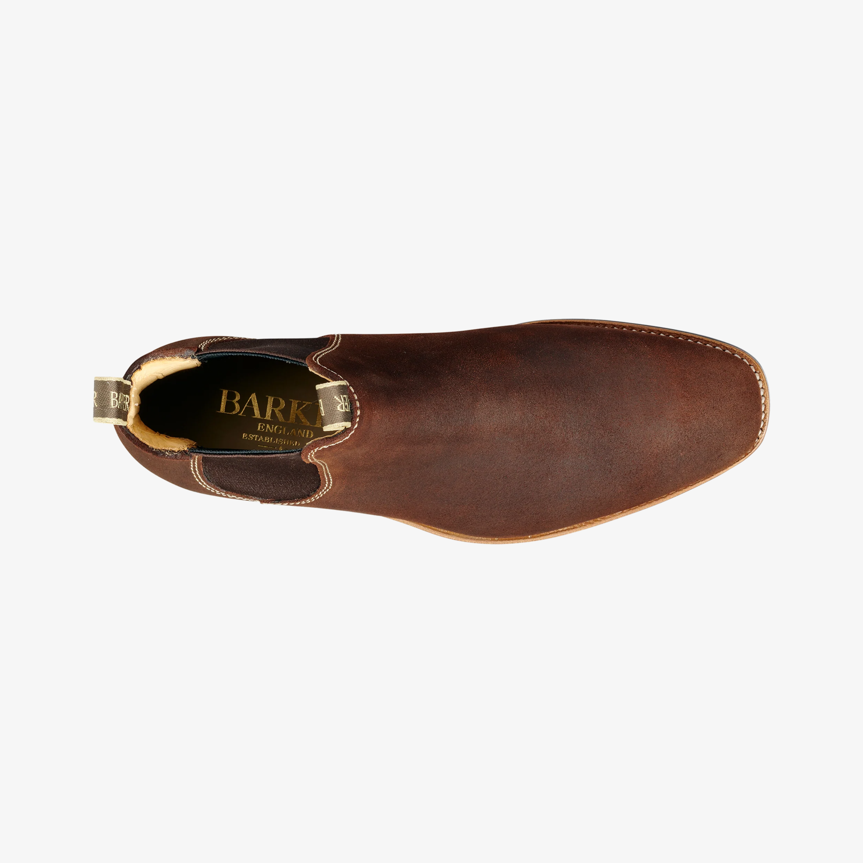Barker Mansfield Chelsea Boots - Brown Waxy Suede