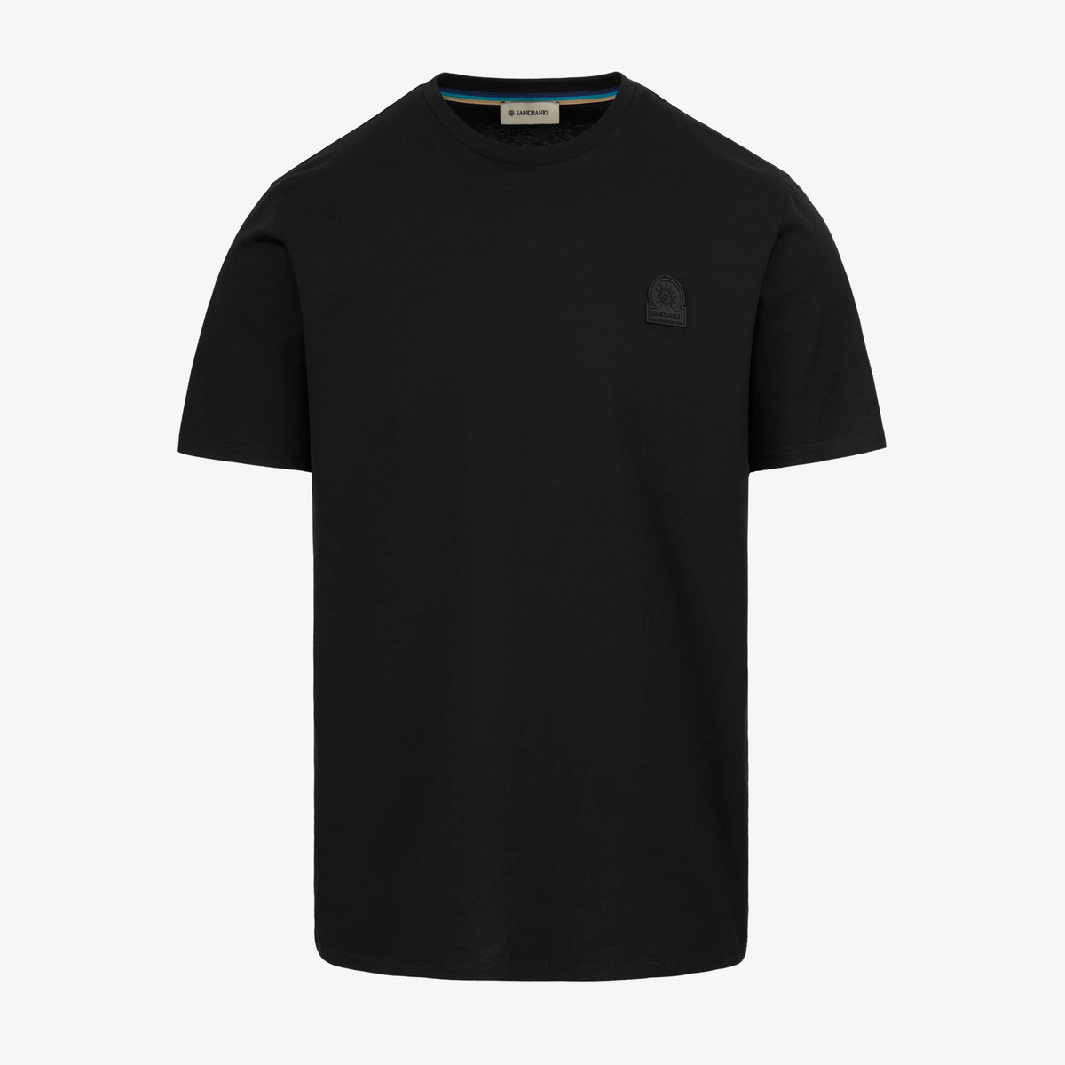 Sandbanks 3D Silicone Logo T-Shirt - Black