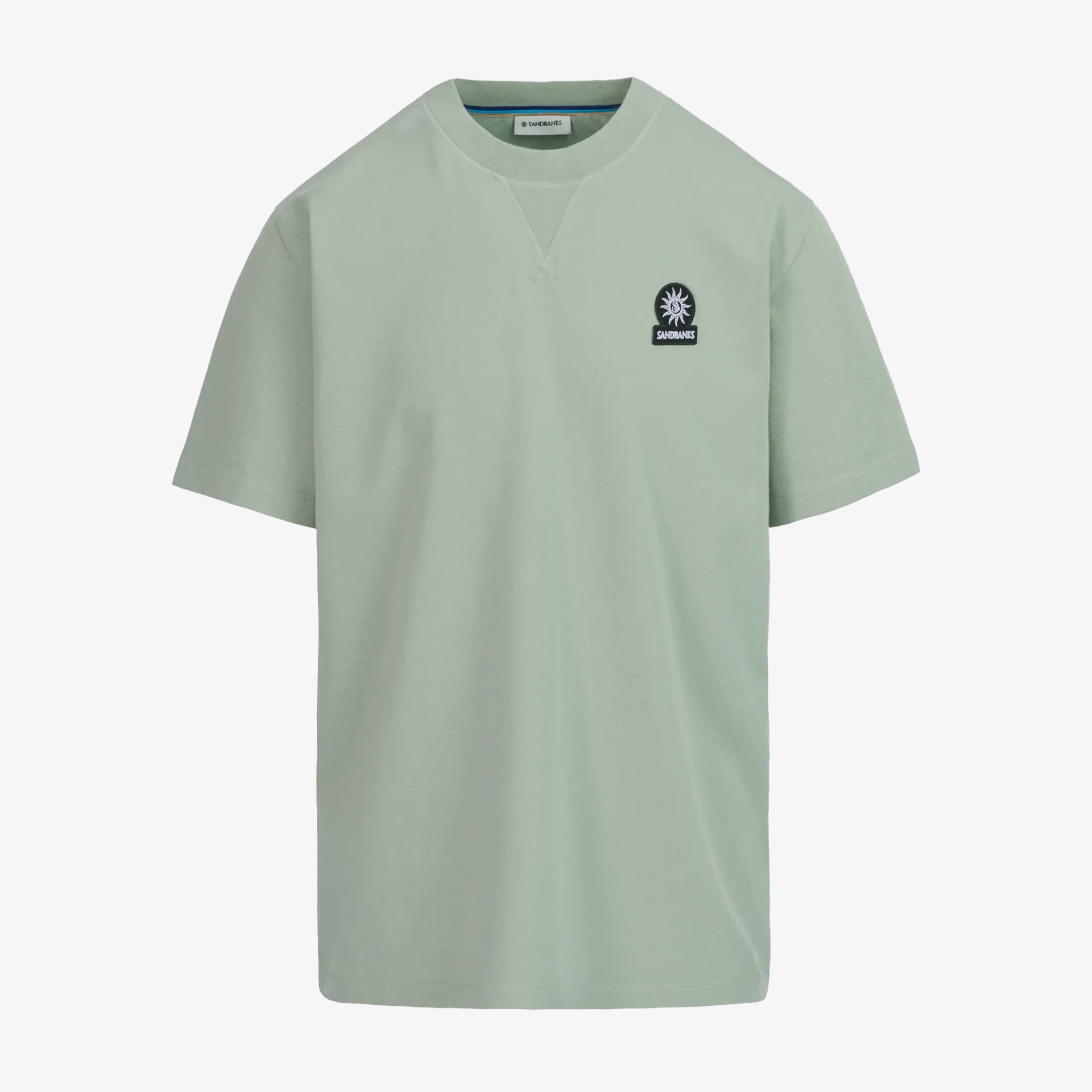 Sandbanks Double Jersey Collegiate T-Shirt - Sage