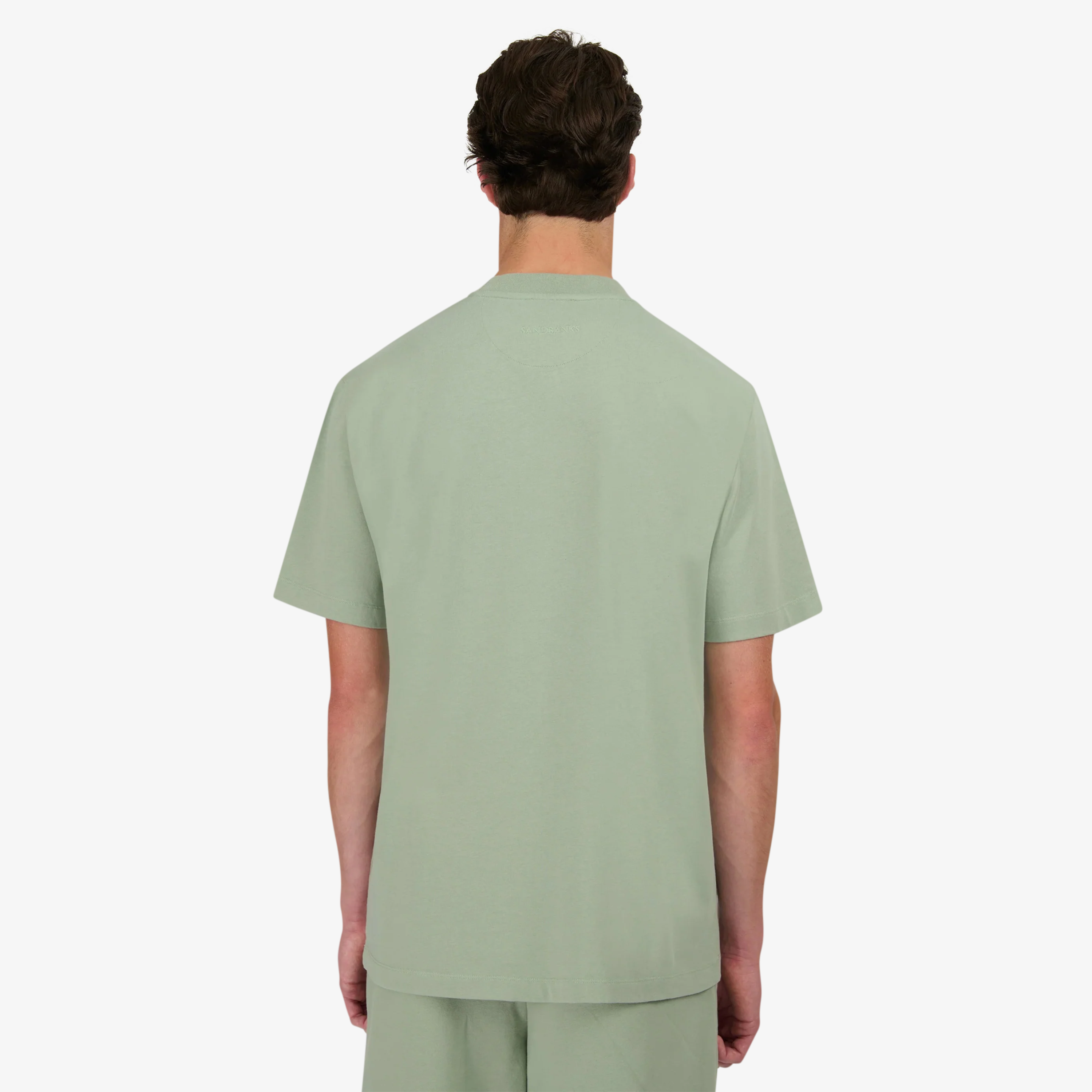 Sandbanks Double Jersey Collegiate T-Shirt - Sage