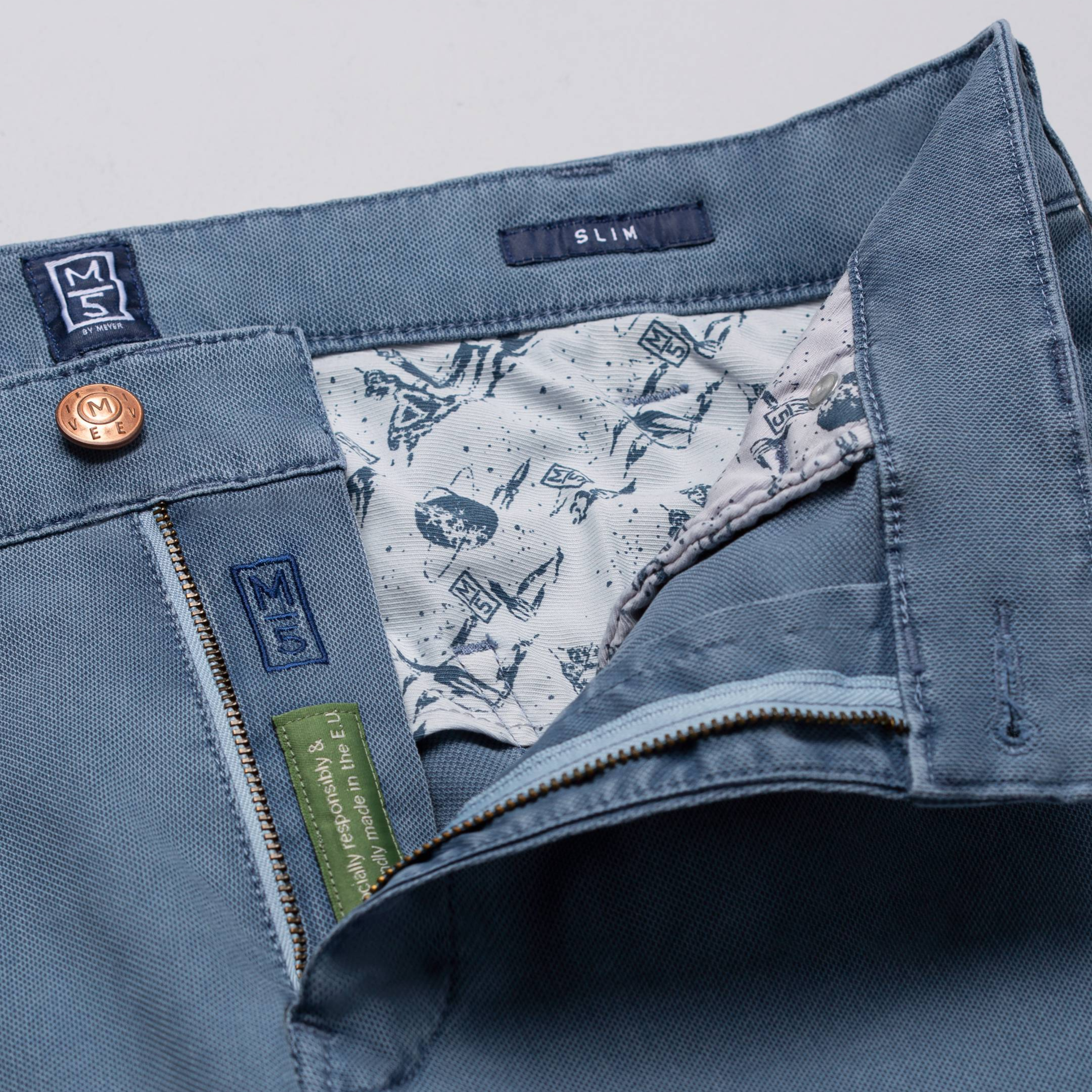 M5 High Performance Micro Structure 5 Pocket Trousers - Blue