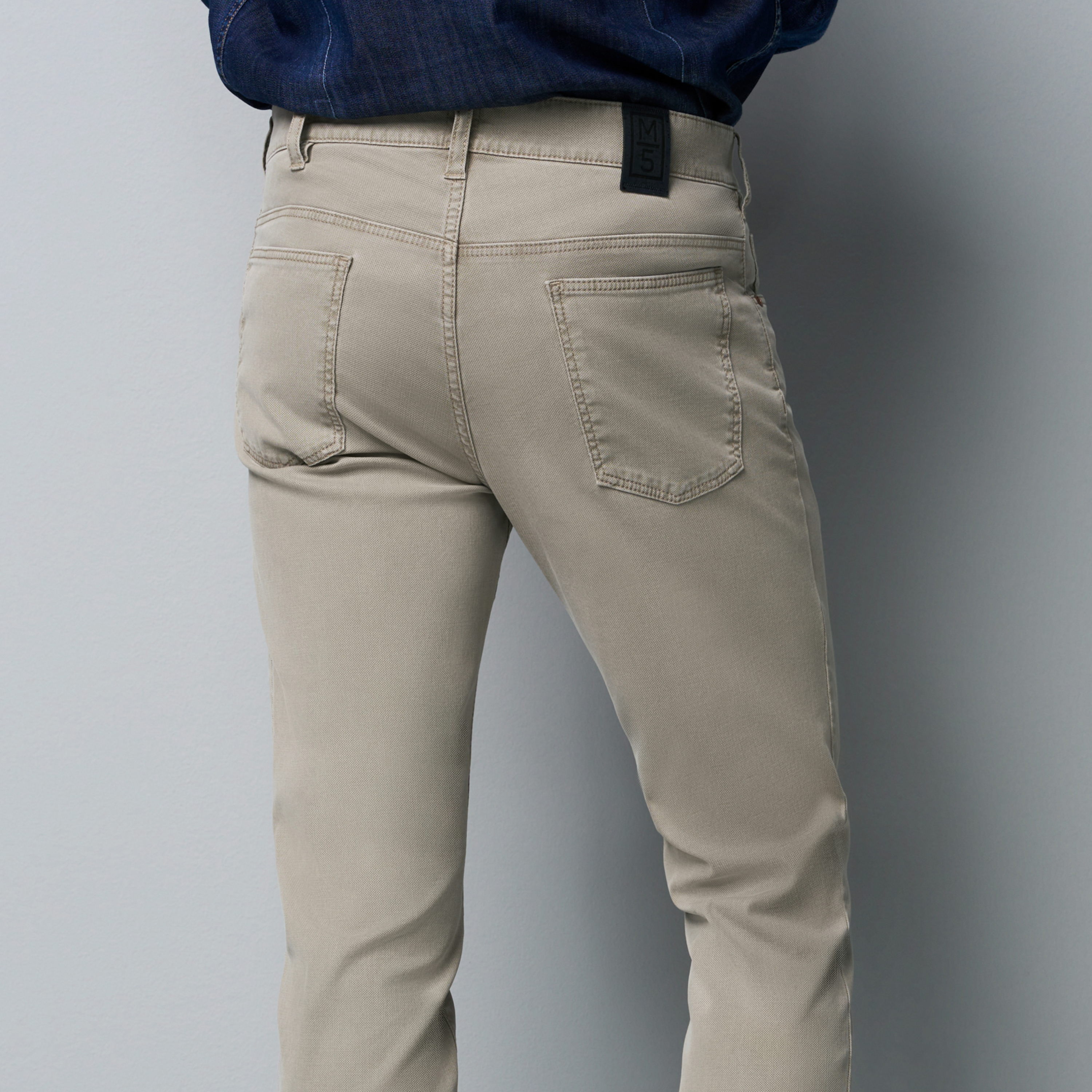 M5 High Performance Micro Structure 5 Pocket Trousers - Beige