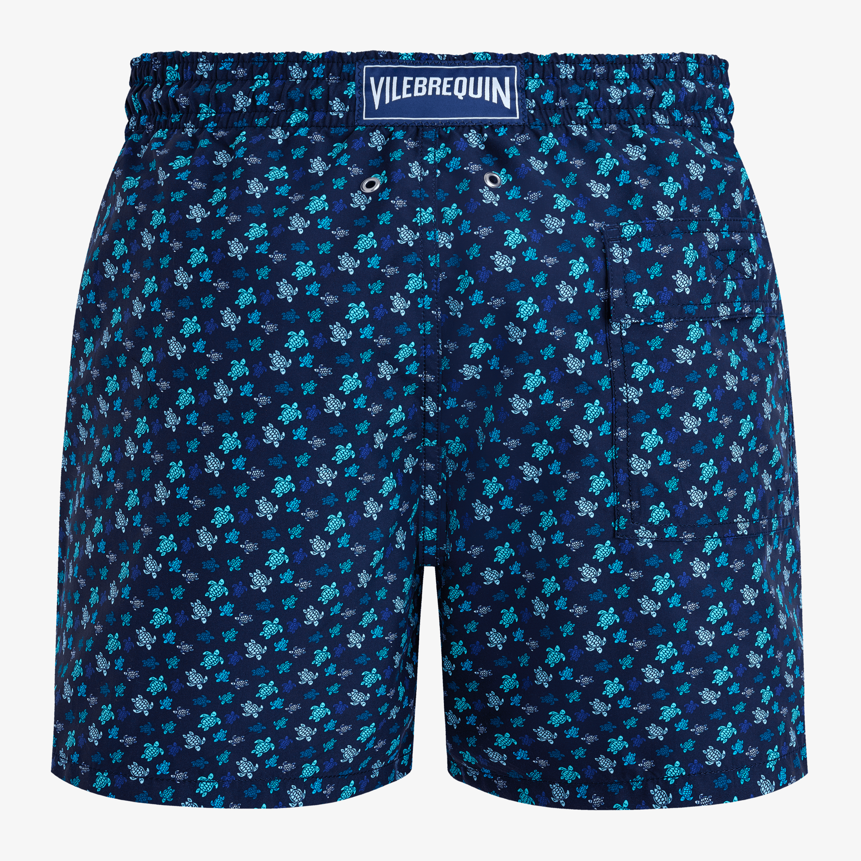 Vilebrequin Micro Ronde Des Tortues Rainbow Swim Shorts - Peacock Blue