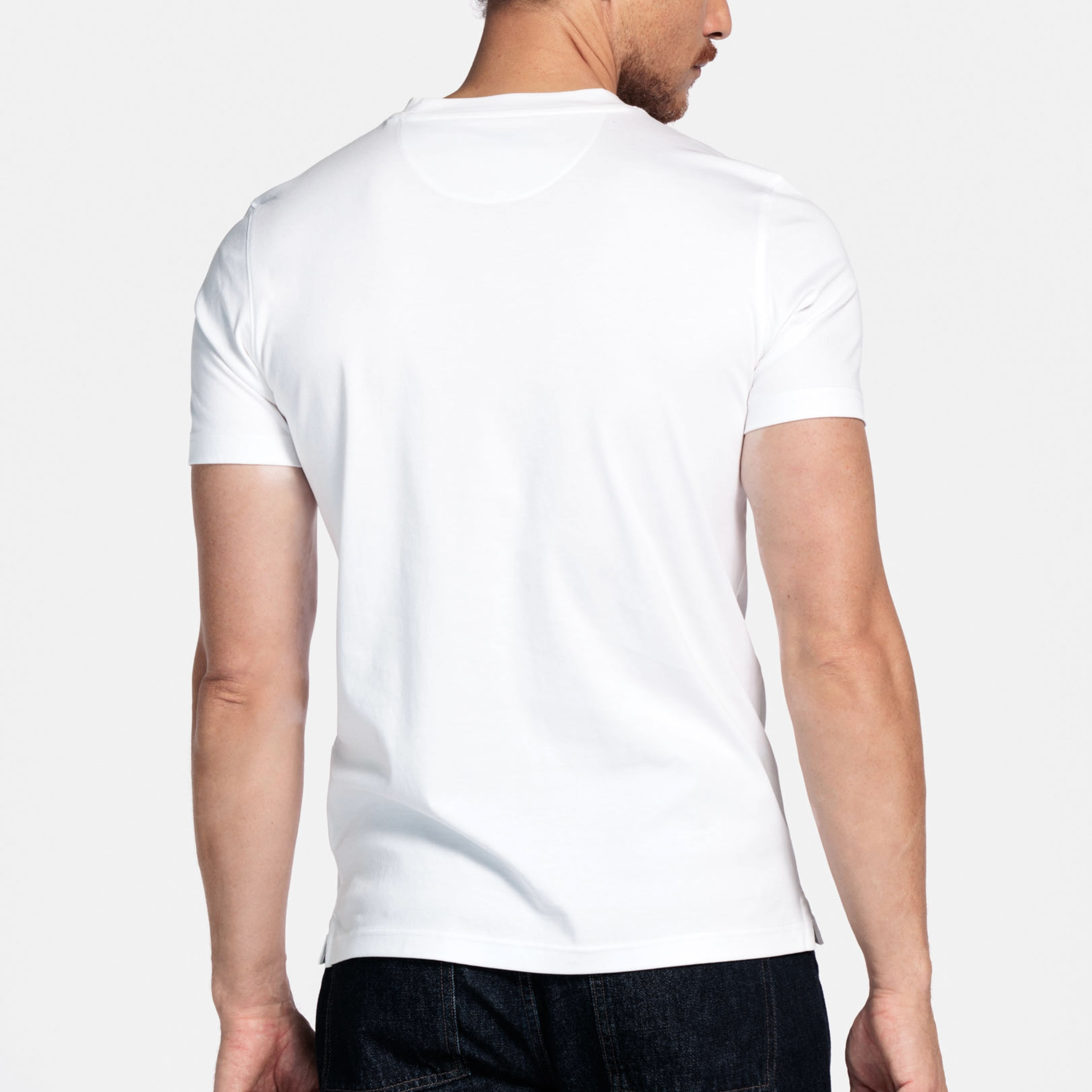 Thomas Maine Liquid Cotton T Shirt - White