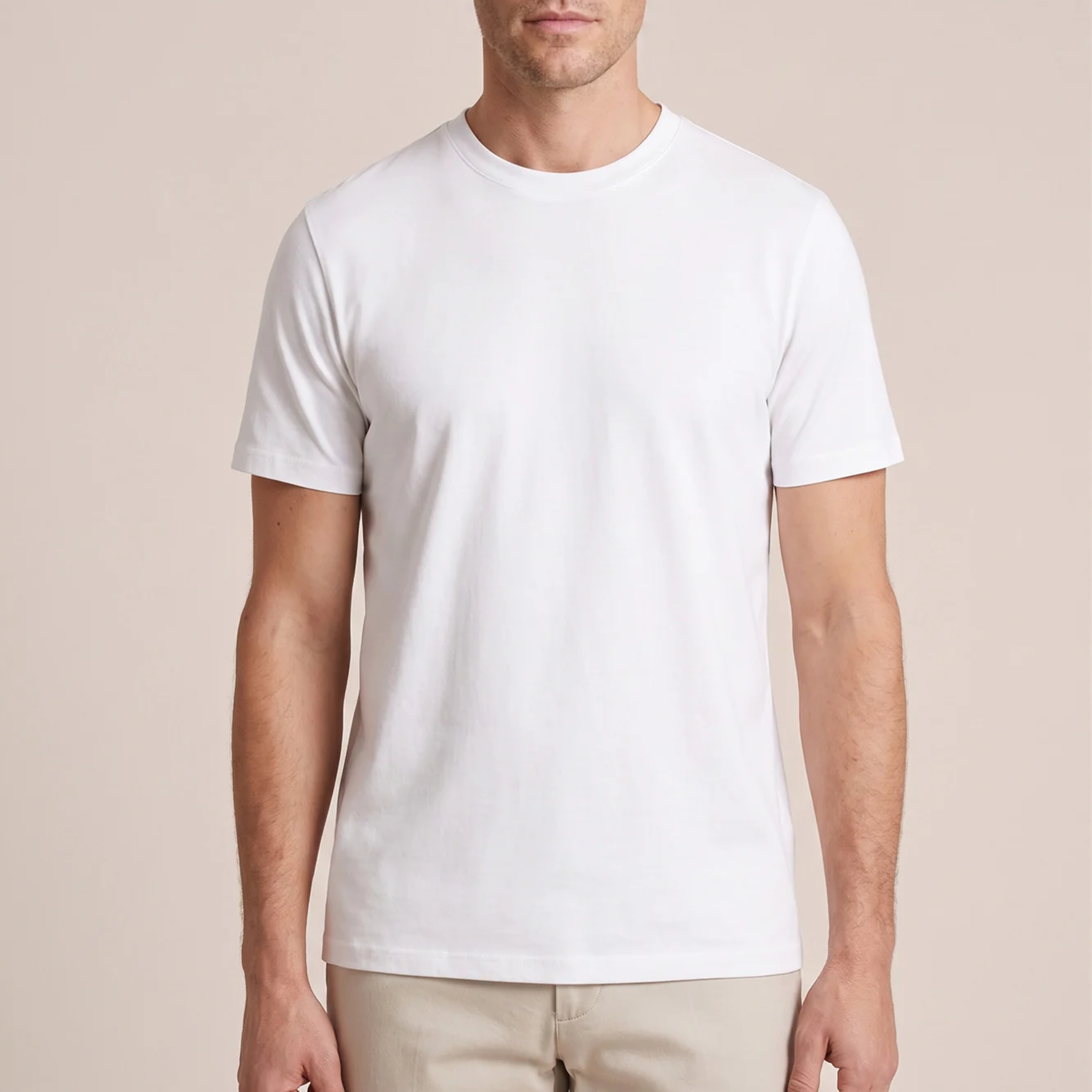 Thomas Maine Liquid Cotton T Shirt - White