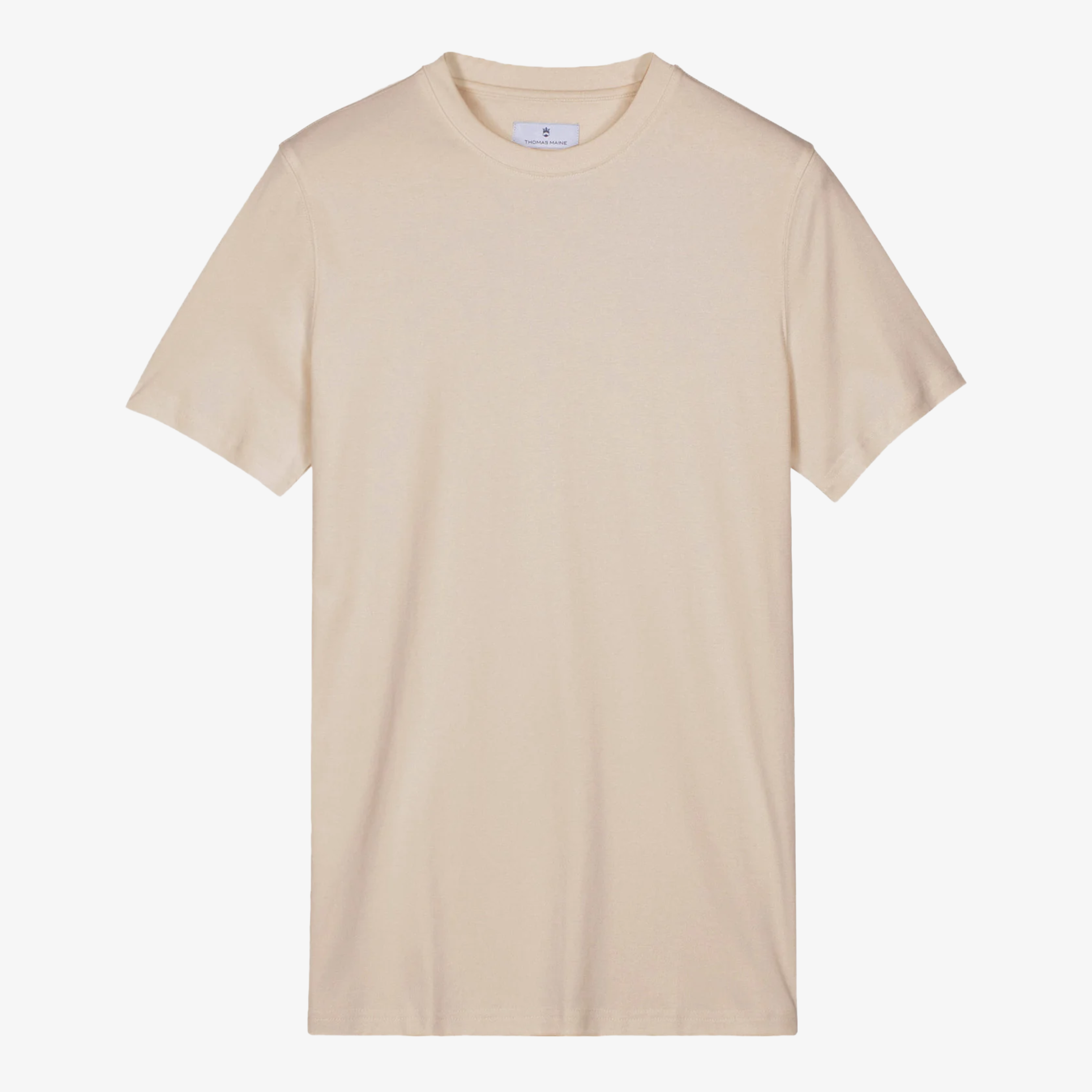 Thomas Maine Liquid Cotton T-Shirt - Sand