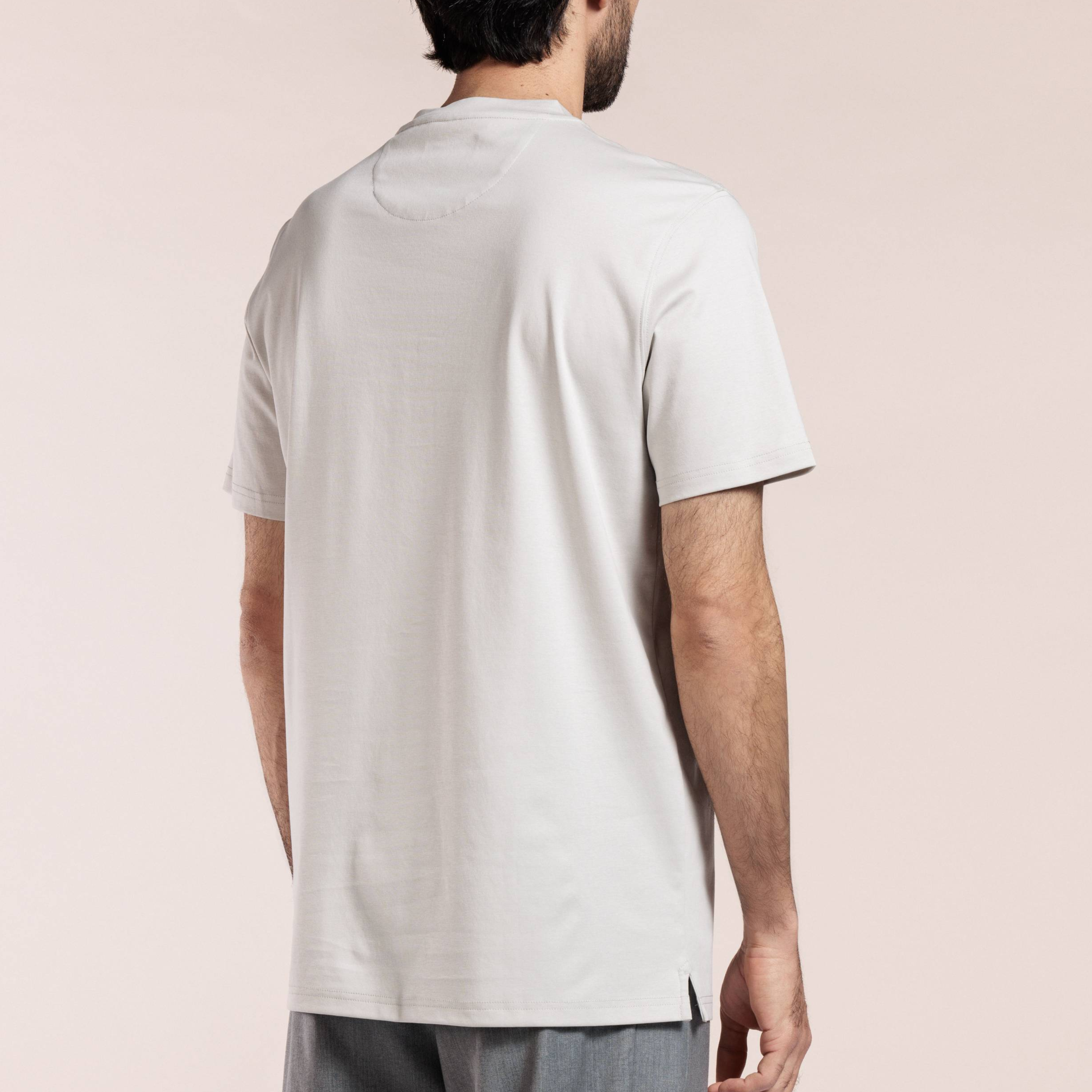 Thomas Maine Liquid Cotton T Shirt - Beige