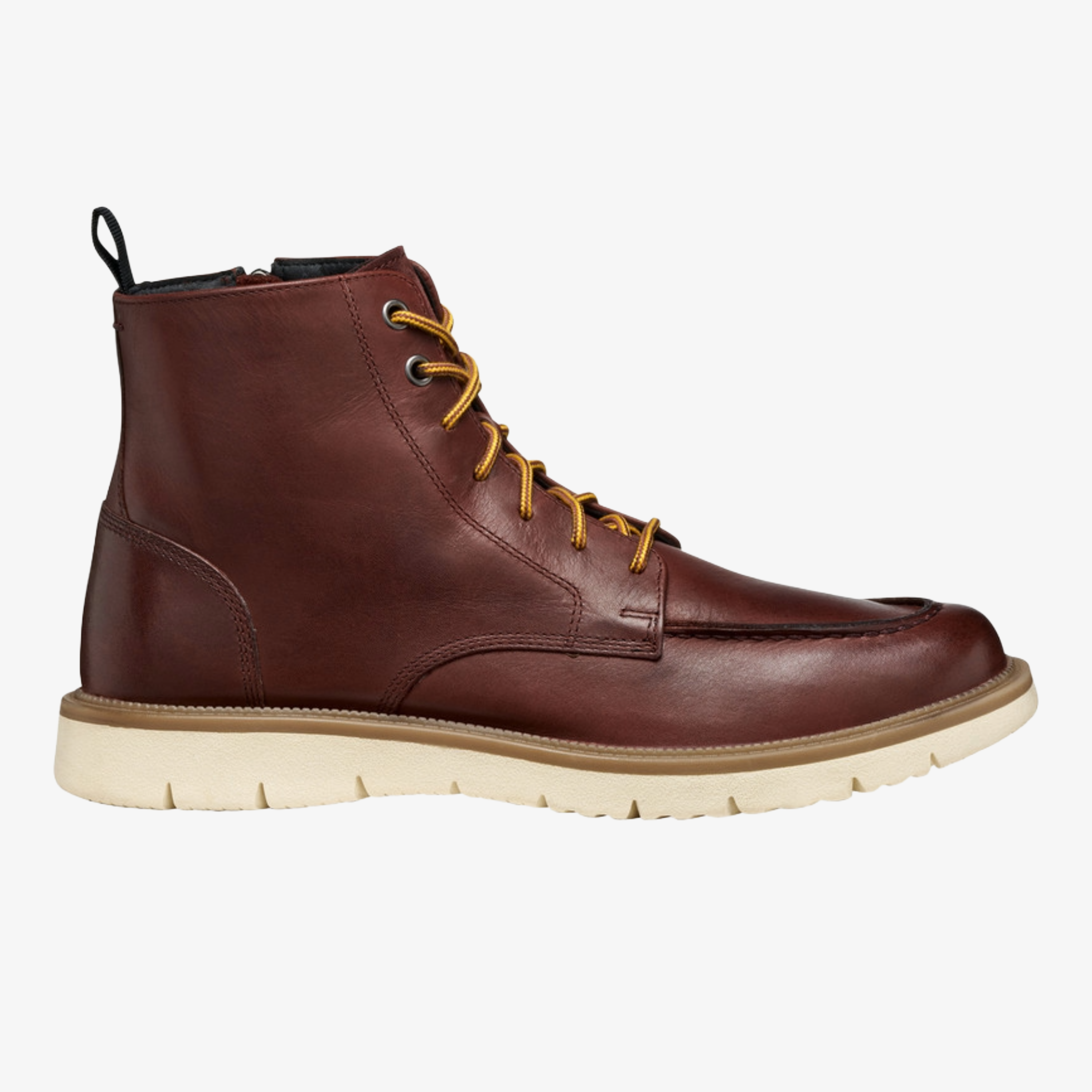 Geox Pove Lace Up Ankle Boots - Wine