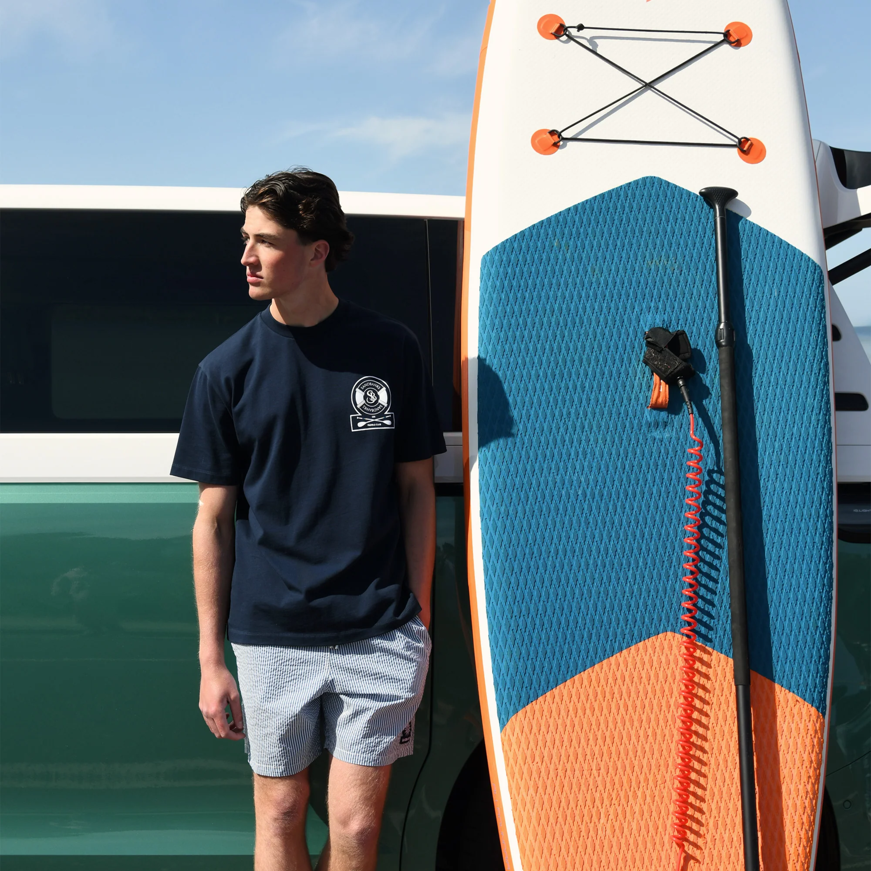 Sandbanks Paddle Club T Shirt - Navy