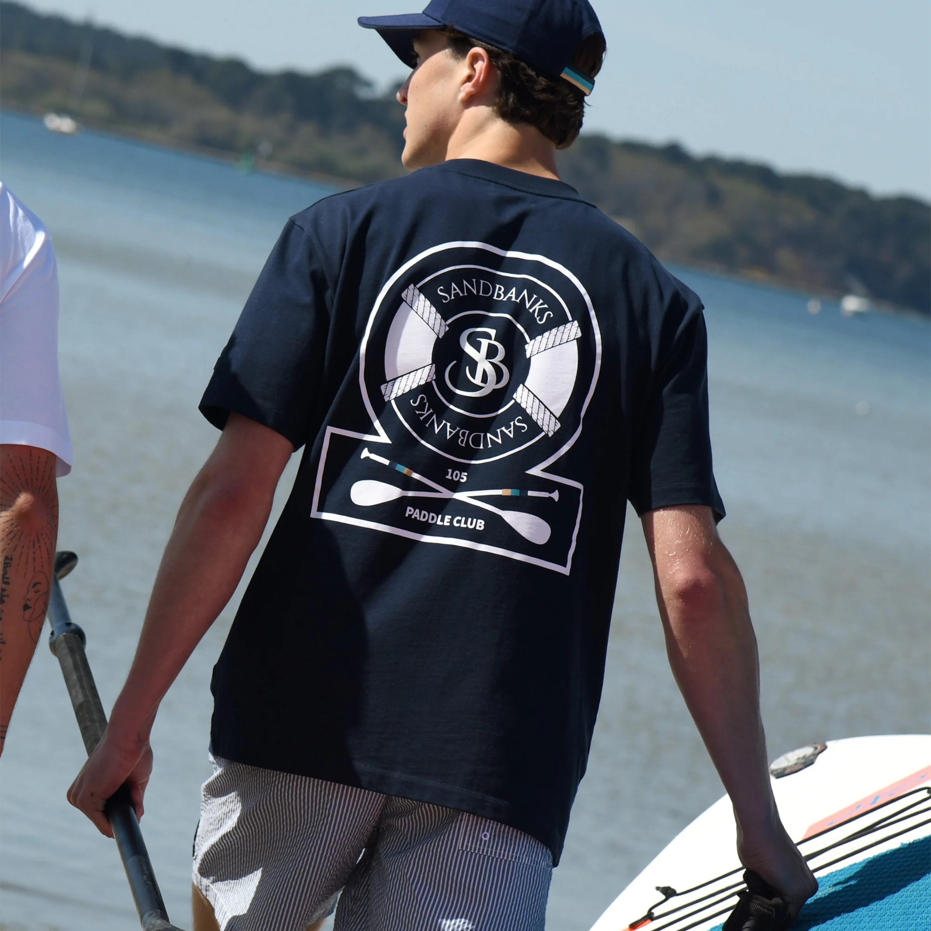 Sandbanks Paddle Club T Shirt - Navy