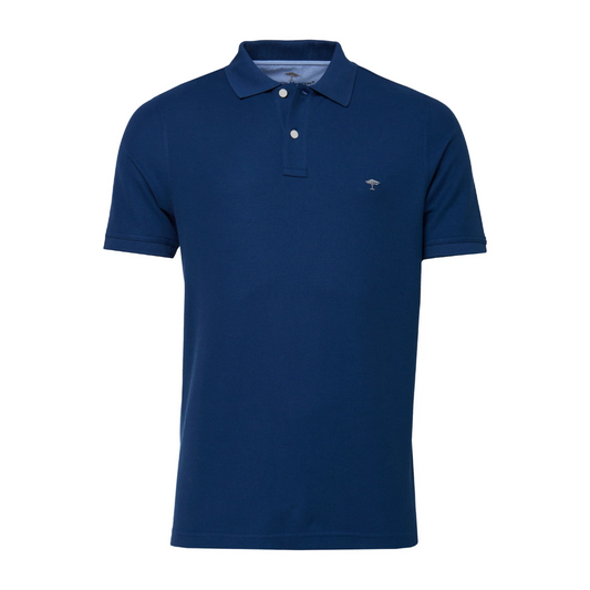 Fynch-Hatton Supima Cotton Polo Shirt - Navy
