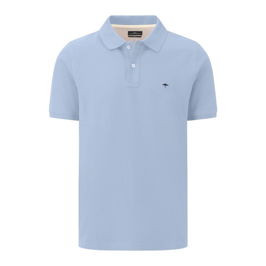 Fynch-Hatton Supima Cotton Polo Shirt - Light Blue