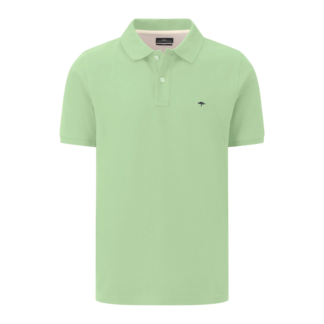 Fynch-Hatton Supima Cotton Polo Shirt  - Light Green