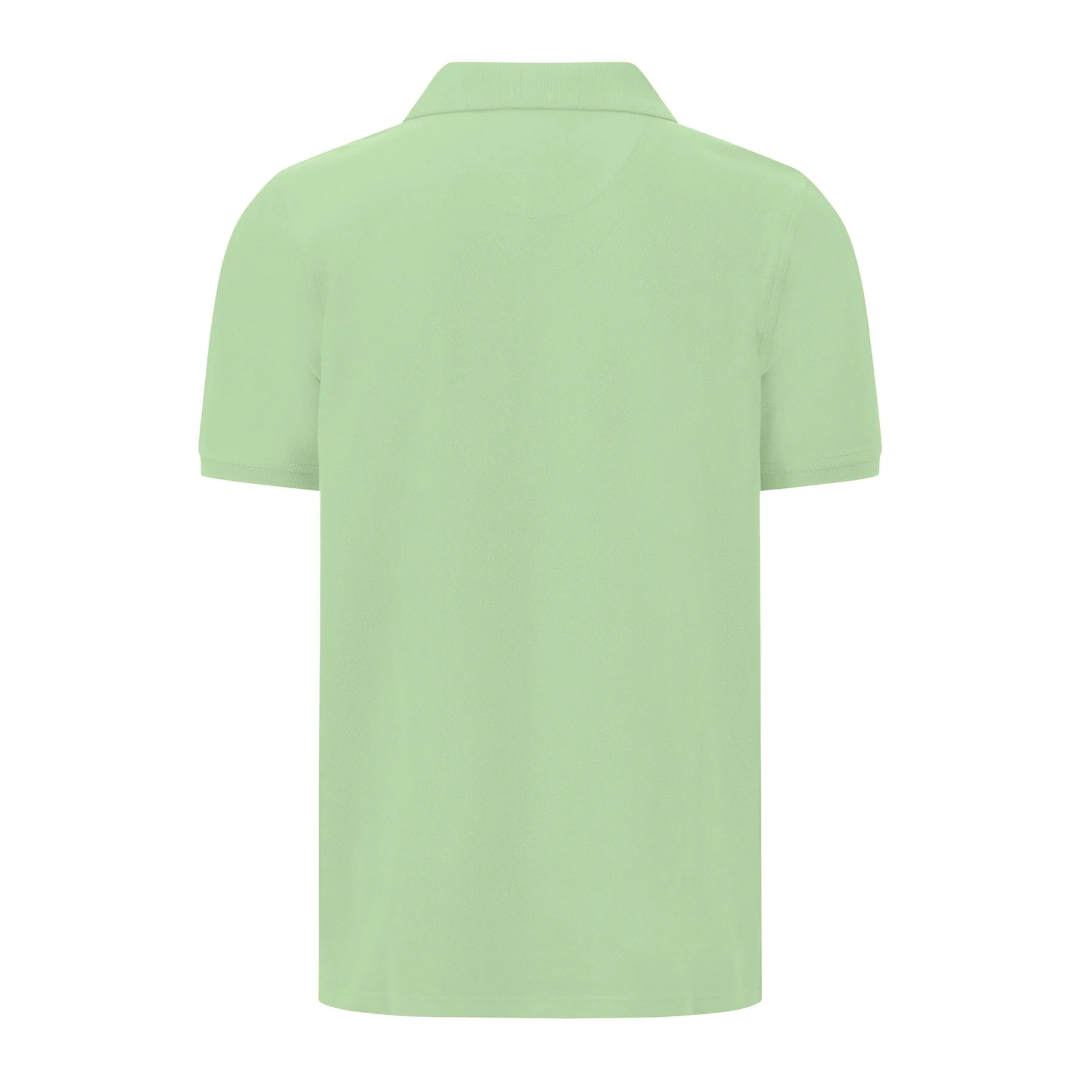 Fynch-Hatton Supima Cotton Polo Shirt  - Light Green