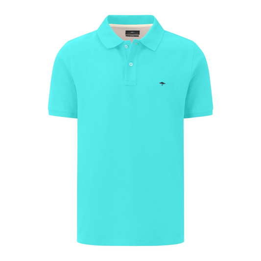 Fynch-Hatton Supima Cotton Polo Shirt - Aqua