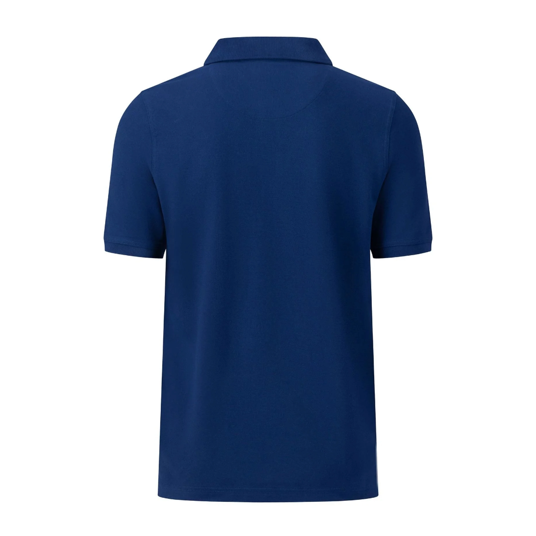 Fynch-Hatton Supima Cotton Polo Shirt - Navy