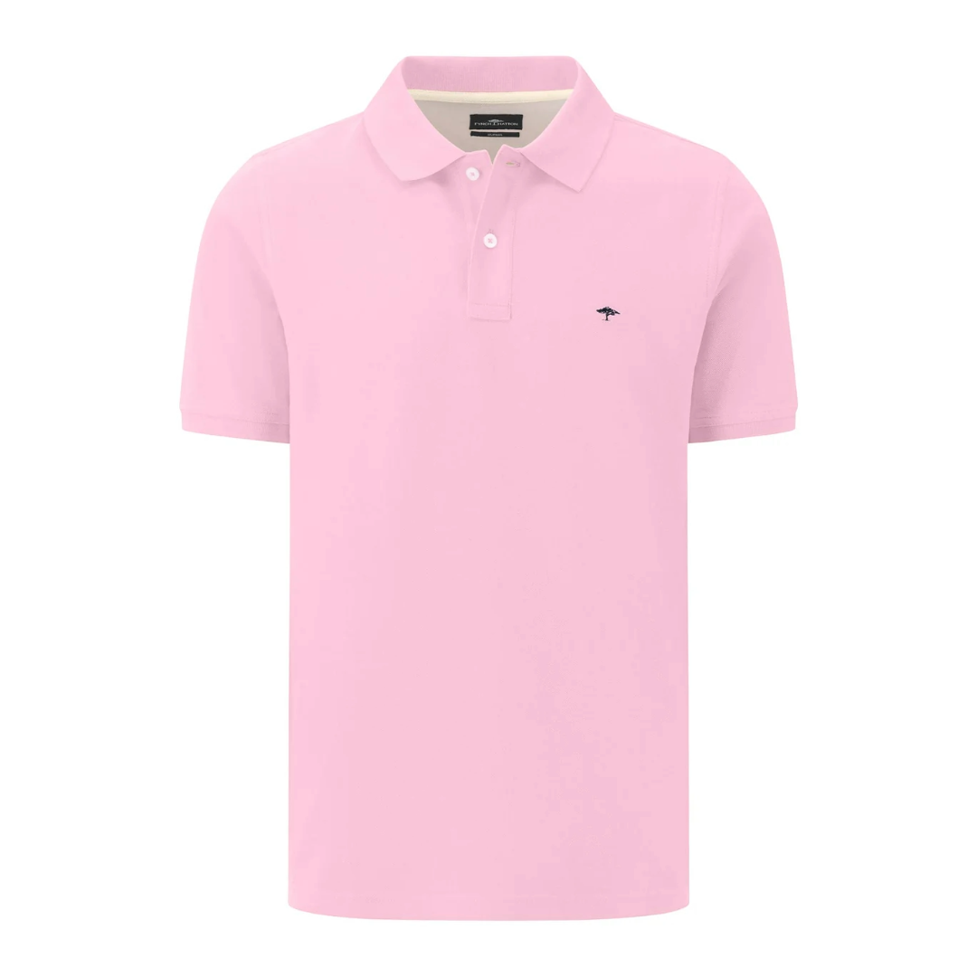 Fynch-Hatton Supima Cotton Polo Shirt - Light Pink