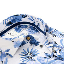 Load image into Gallery viewer, R2 AMSTERDAM Cotton-Linen Print Shirt 124WSP013
