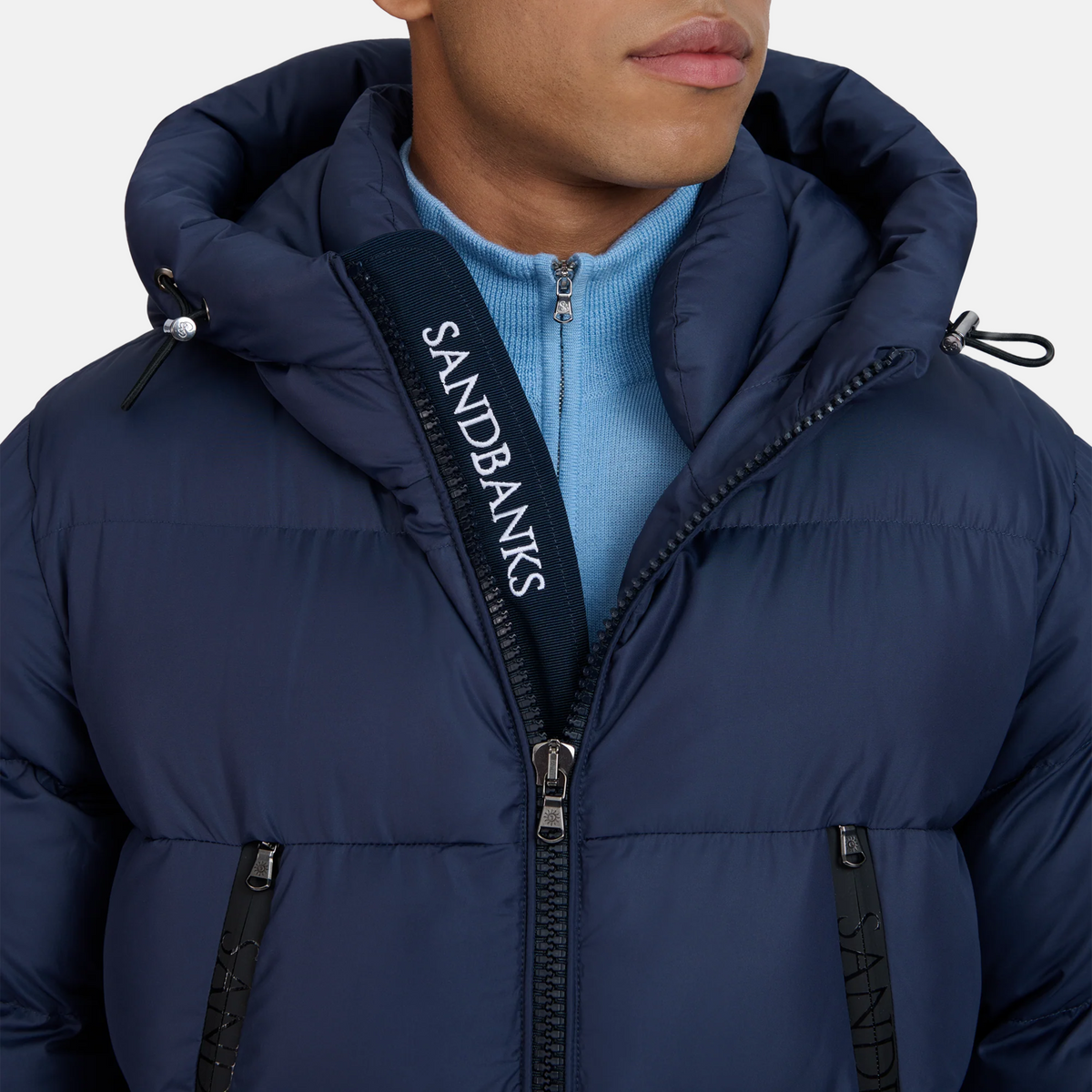 Sandbanks Ravine Mid Puffer Jacket - Navy