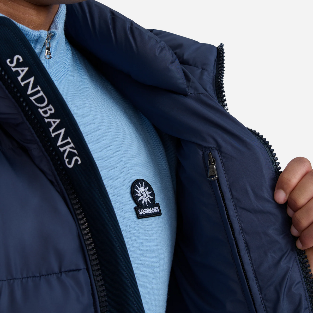 Sandbanks Ravine Mid Puffer Jacket - Navy