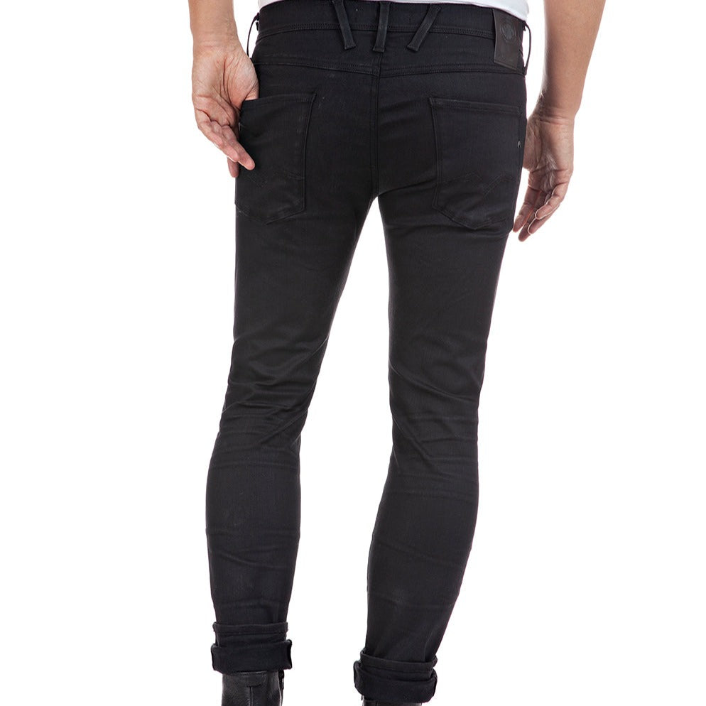 Replay Anbass Hyperflex Re-Used Slim Fit Jeans - Black