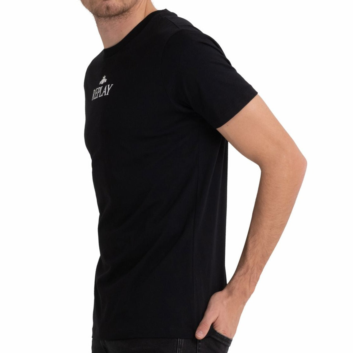 Replay Slim Fit T Shirt - Black