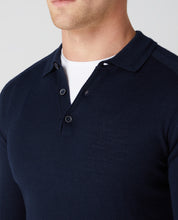 Load image into Gallery viewer, REMUS UOMO Knitted Long Sleeve 3 Button Polo Shirt 533-58755
