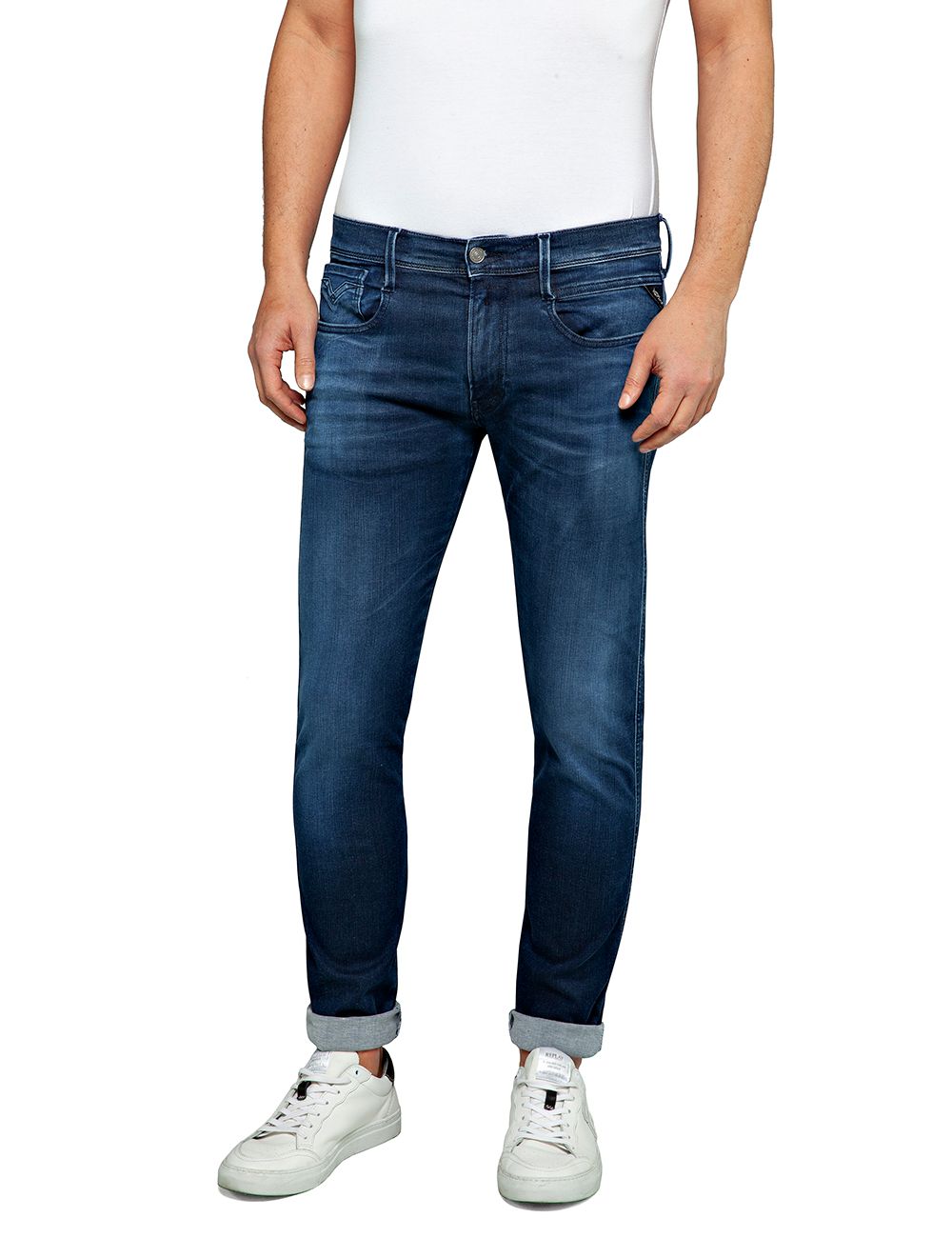 REPLAY Anbass Hyperflex Slim Fit Jeans Jeans M914 661 E05 007