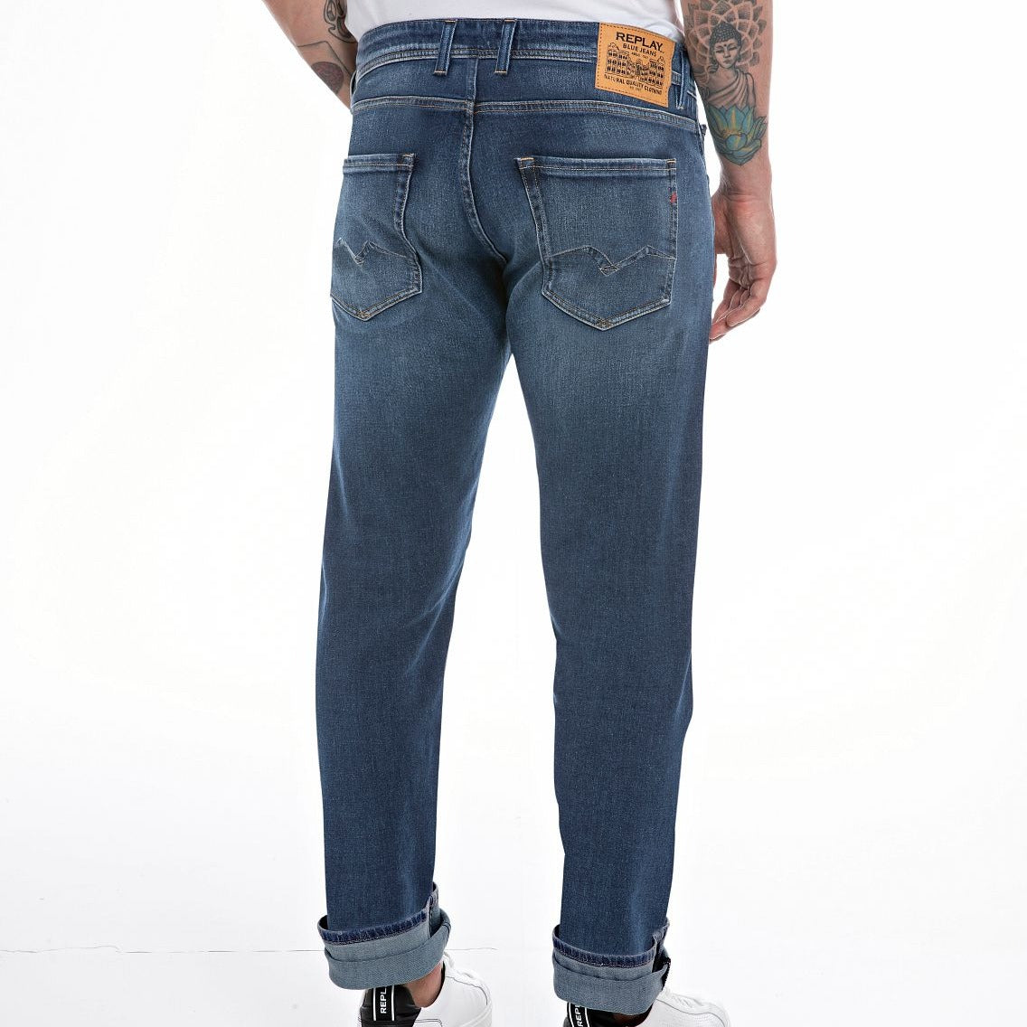 Replay Grover Regular Fit Jeans - Dark Blue