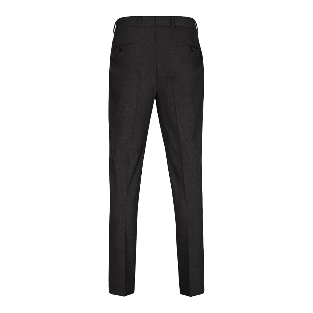 Brax Enrico Wool-Polyester Stretch Trousers - Black