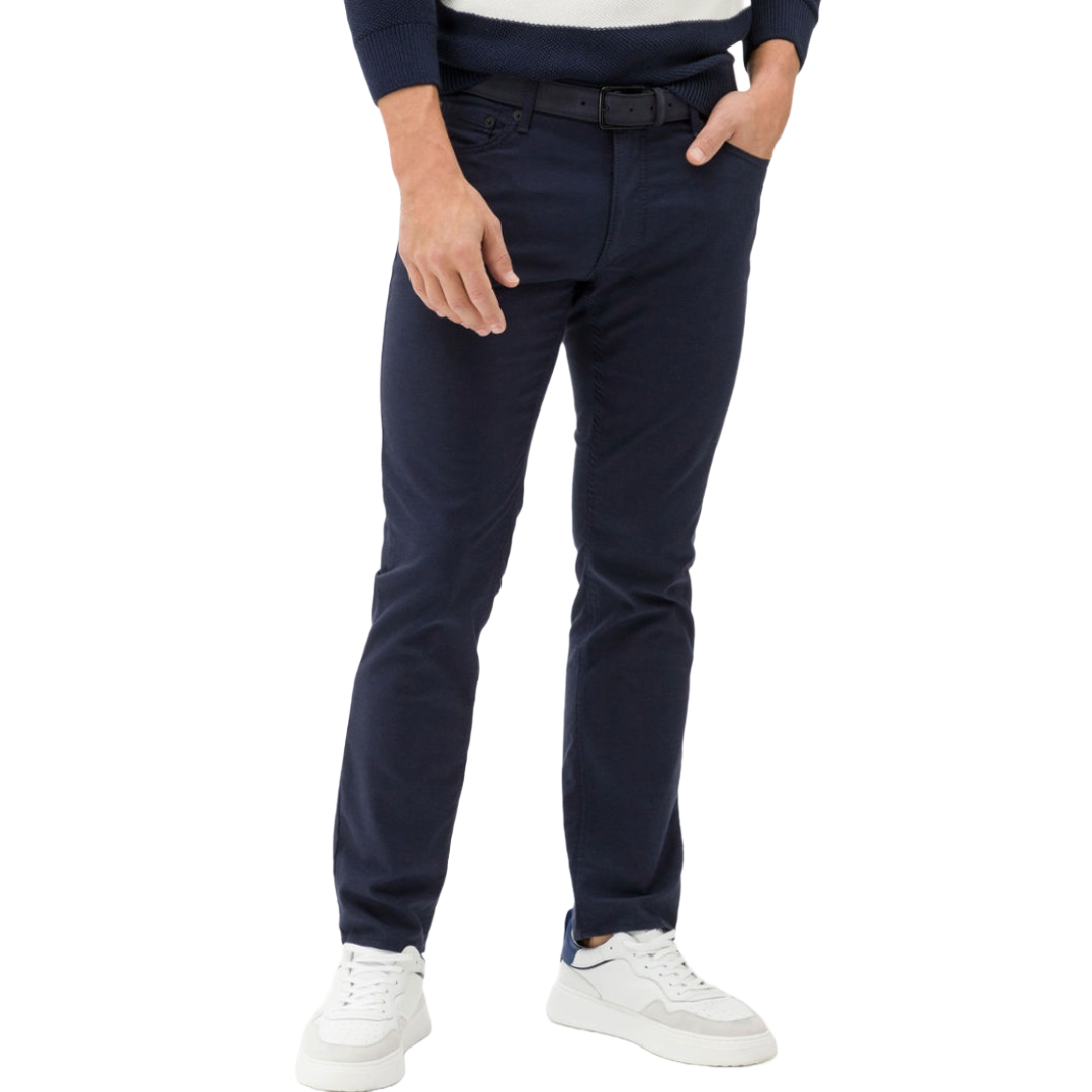 Brax Chuck Hi-Flex Two Tone Tech Jeans - Navy