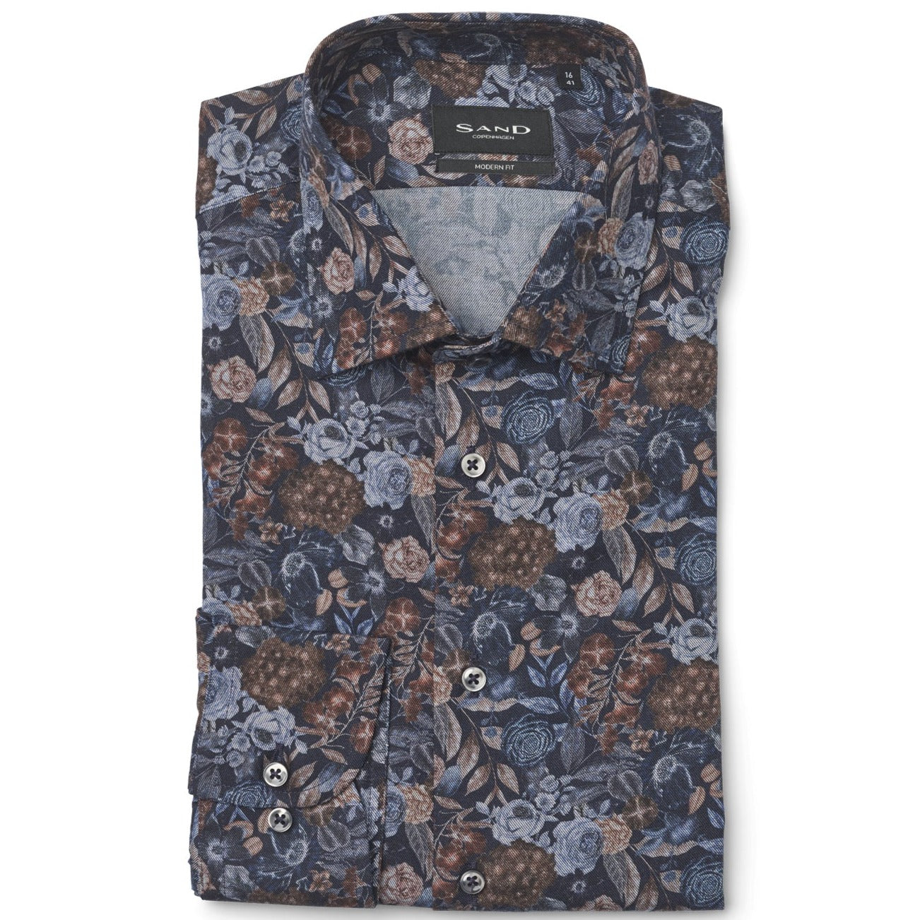 Sand Print Shirt - Navy